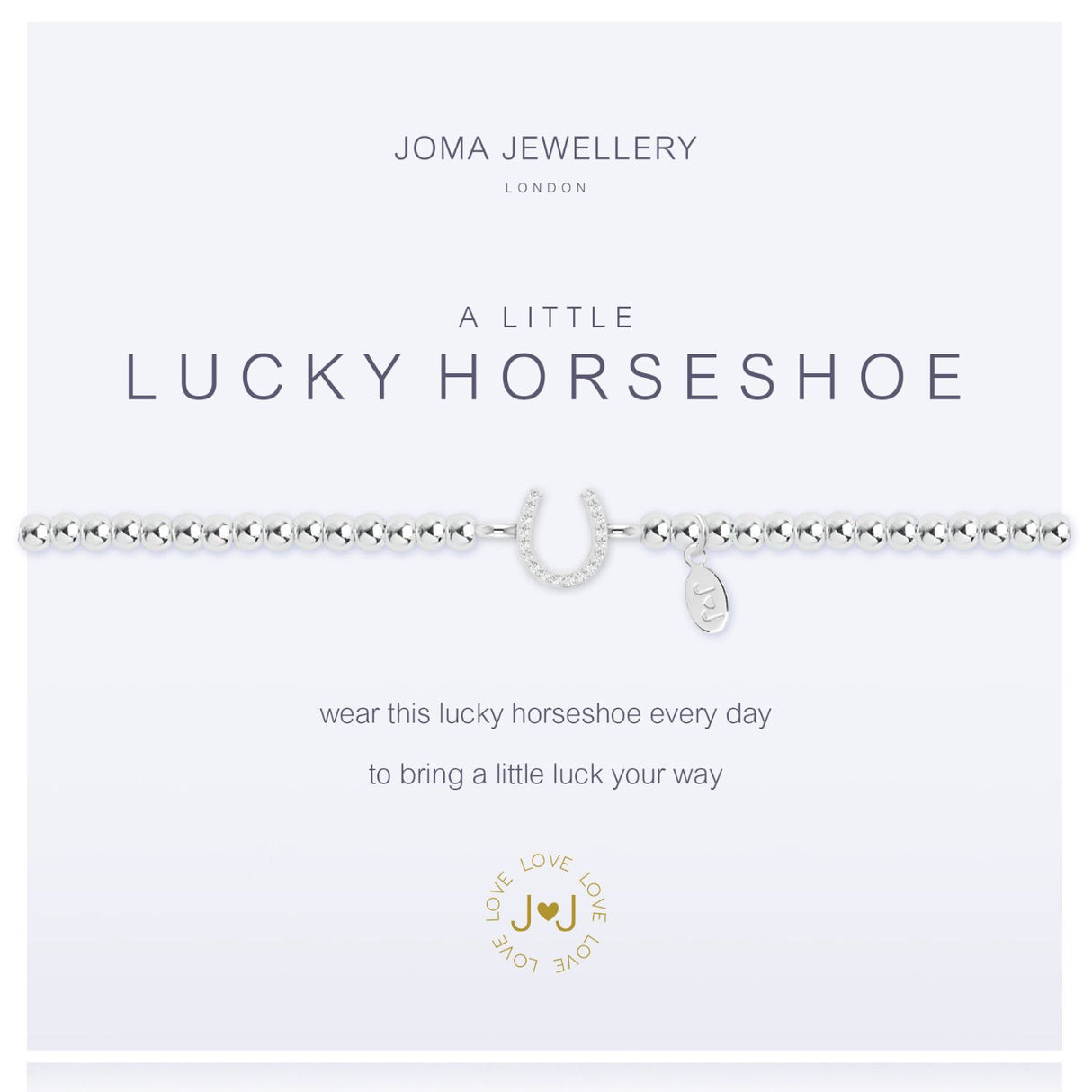 Joma Jewellery Silver A Little 'Lucky Horseshoe' Bracelet