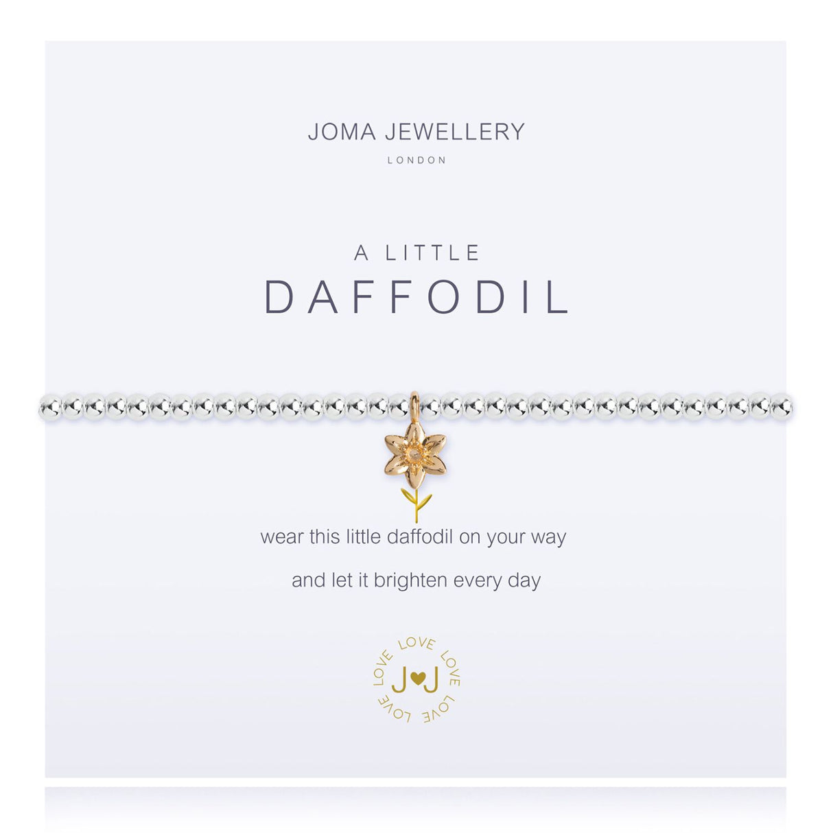 Joma Jewellery Silver A Little 'Daffodil' Bracelet