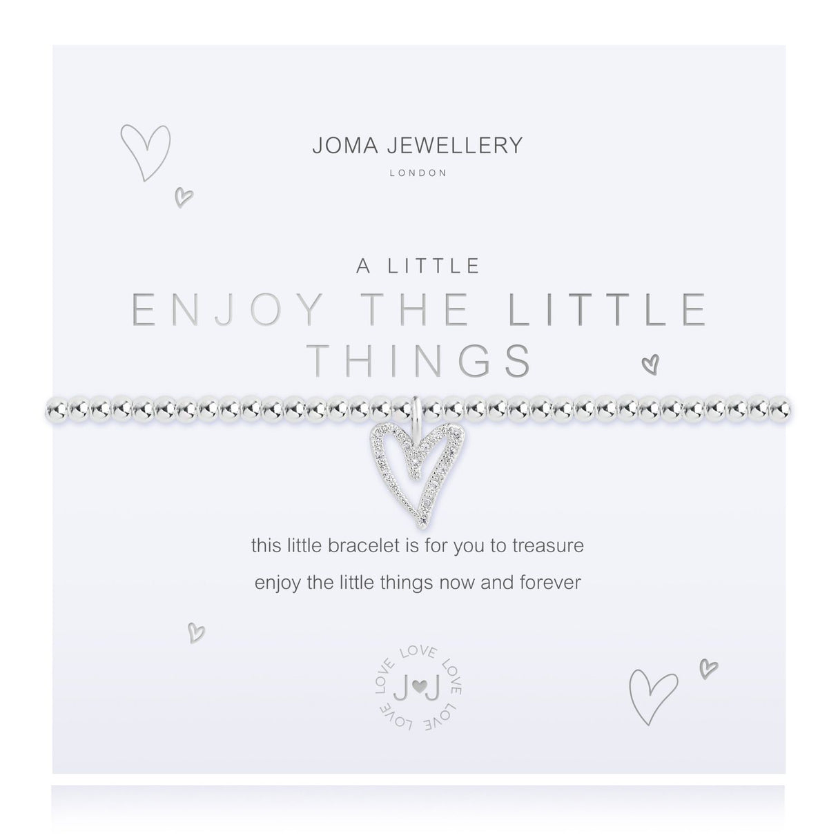 Joma Jewellery Silver A Little 'Enjoy The Little Things' Bracelet