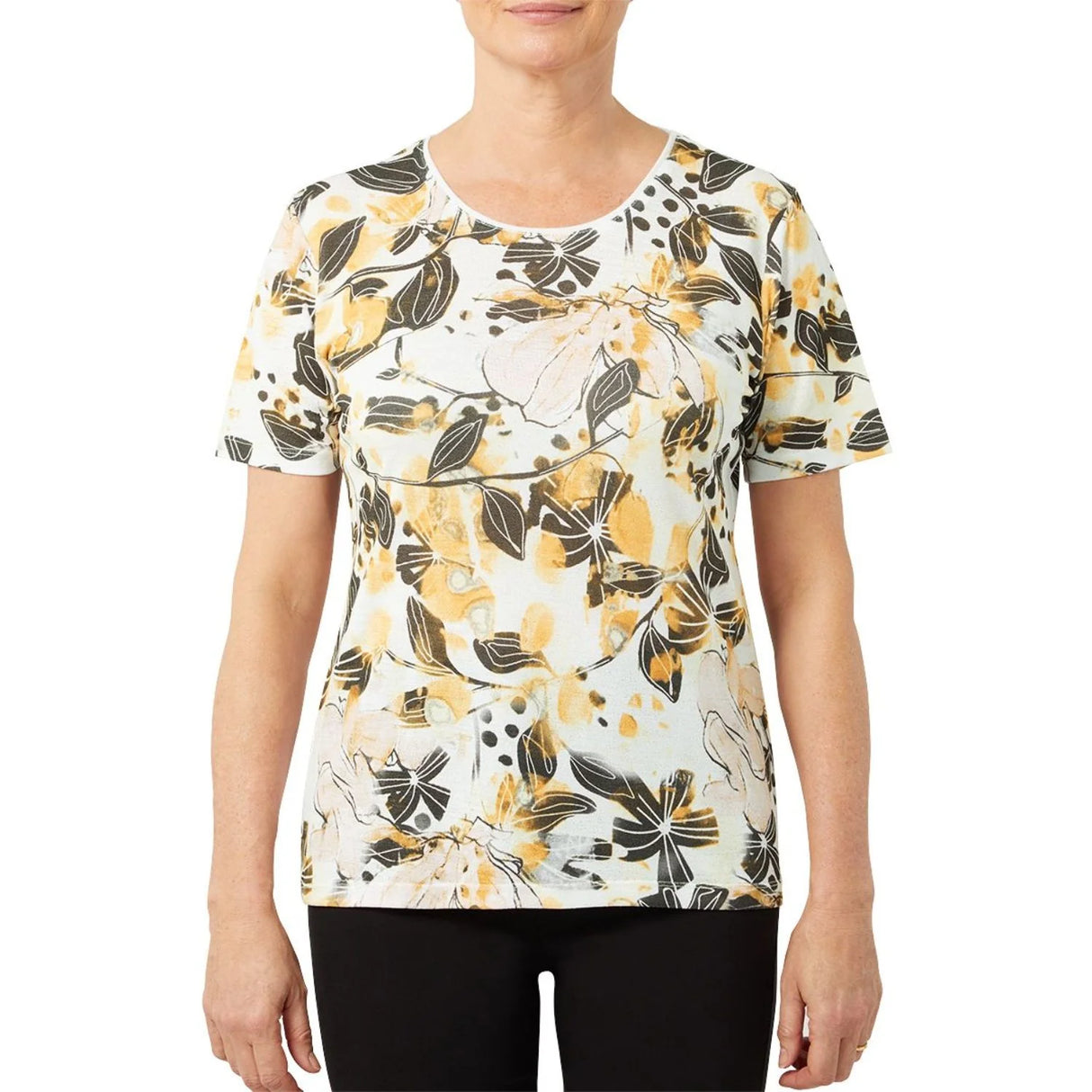 TIGI 14/16 Collage Print Top