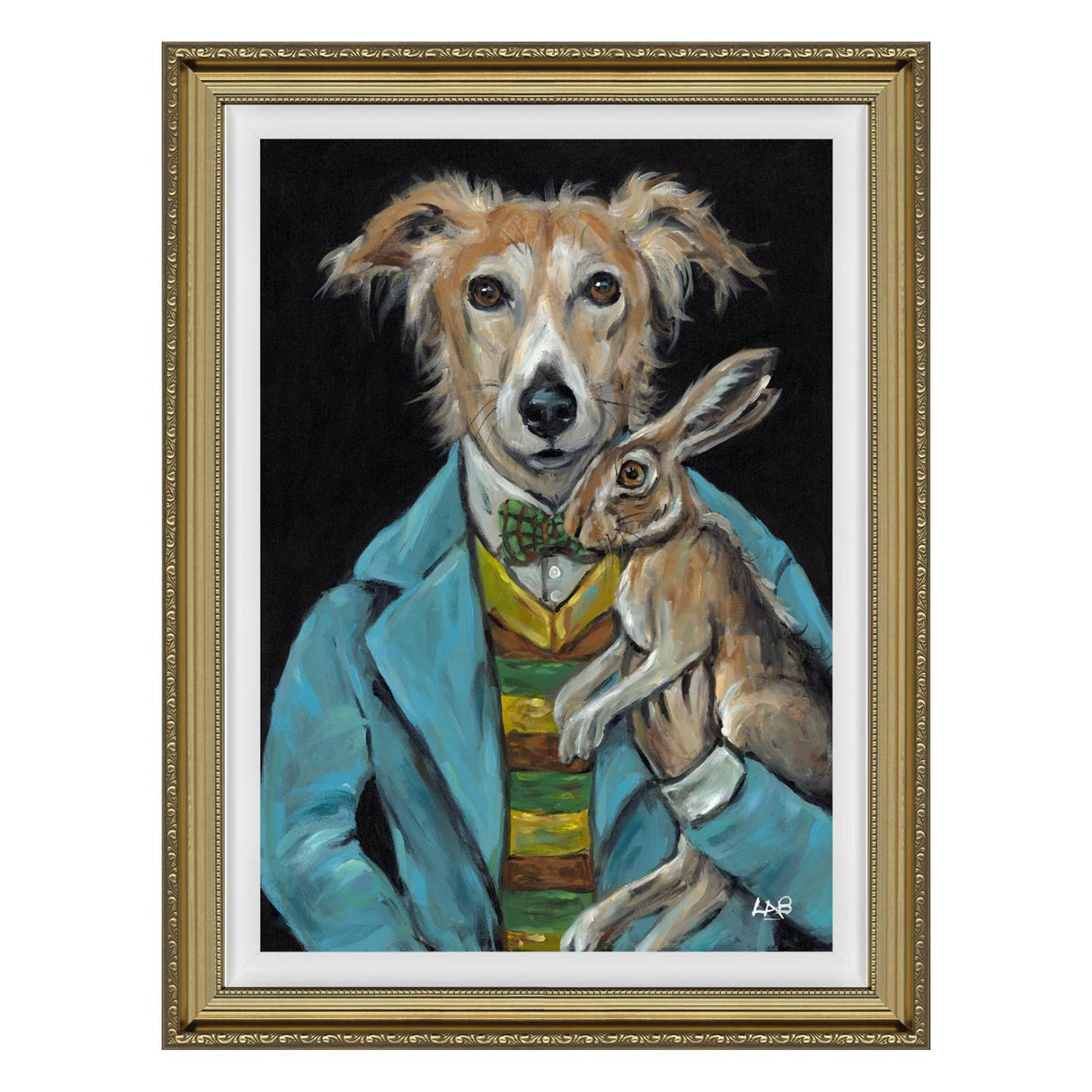 Artko 84cm 'Hare And Hound' Frame Printed By Louise Brown