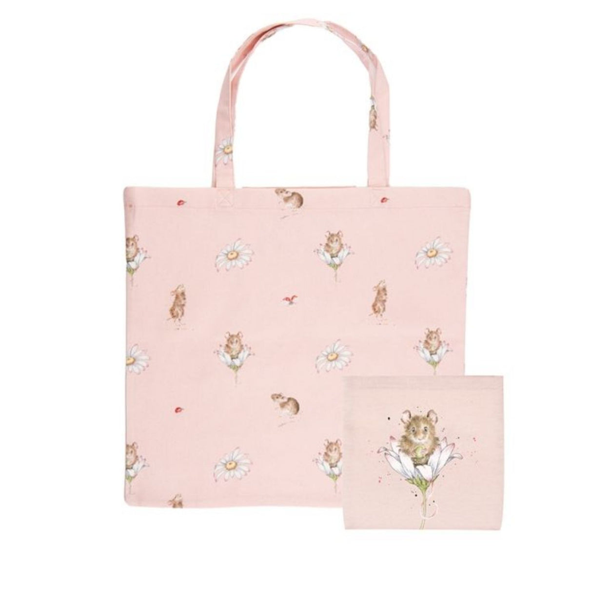 Wrendale 44cm Oops a Daisy Mouse Foldable Shopping Bag
