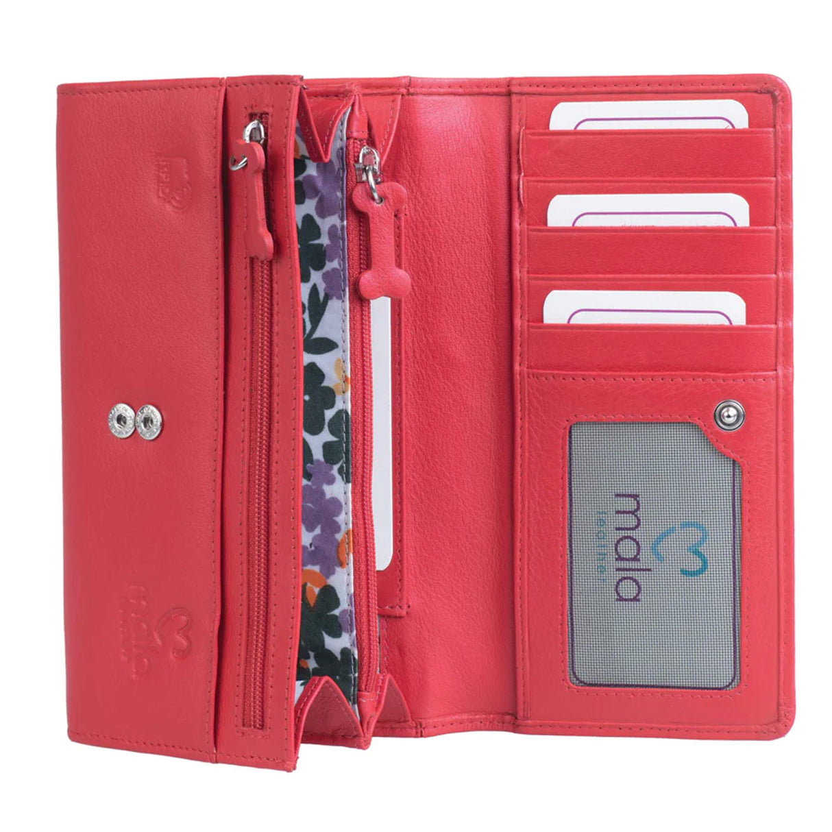 Mala Leather Red Frank the Dachshund Manitee Purse