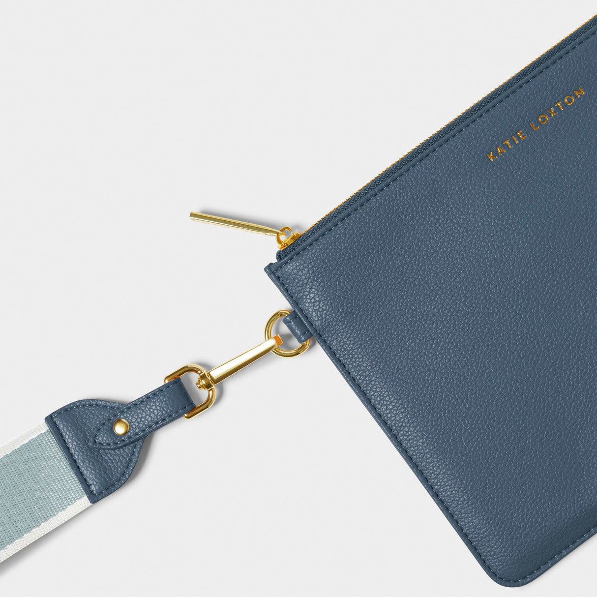 Katie Loxton Zana Canvas Wristlet Pouch Navy