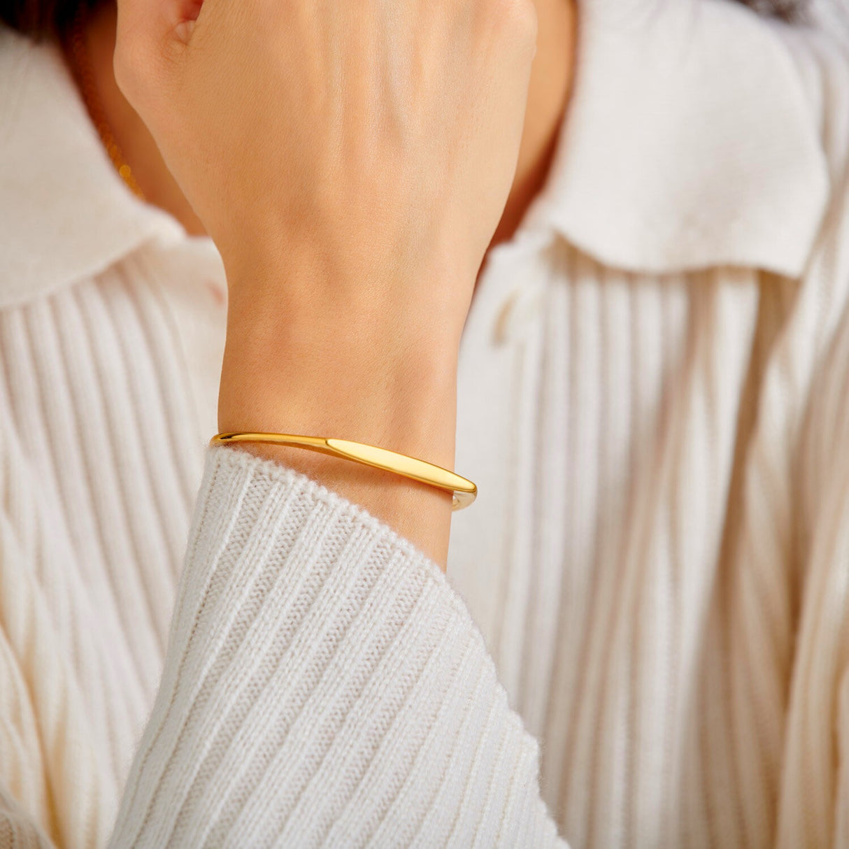 Katie Loxton 'With Love' Signet Waterproof Gold Bangle