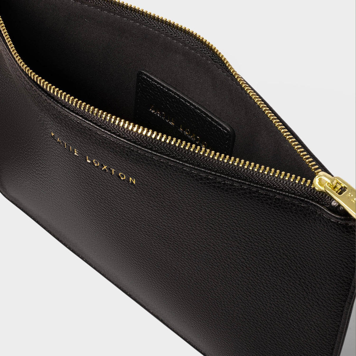 Katie Loxton Black Hallie Wristlet Pouch Bag