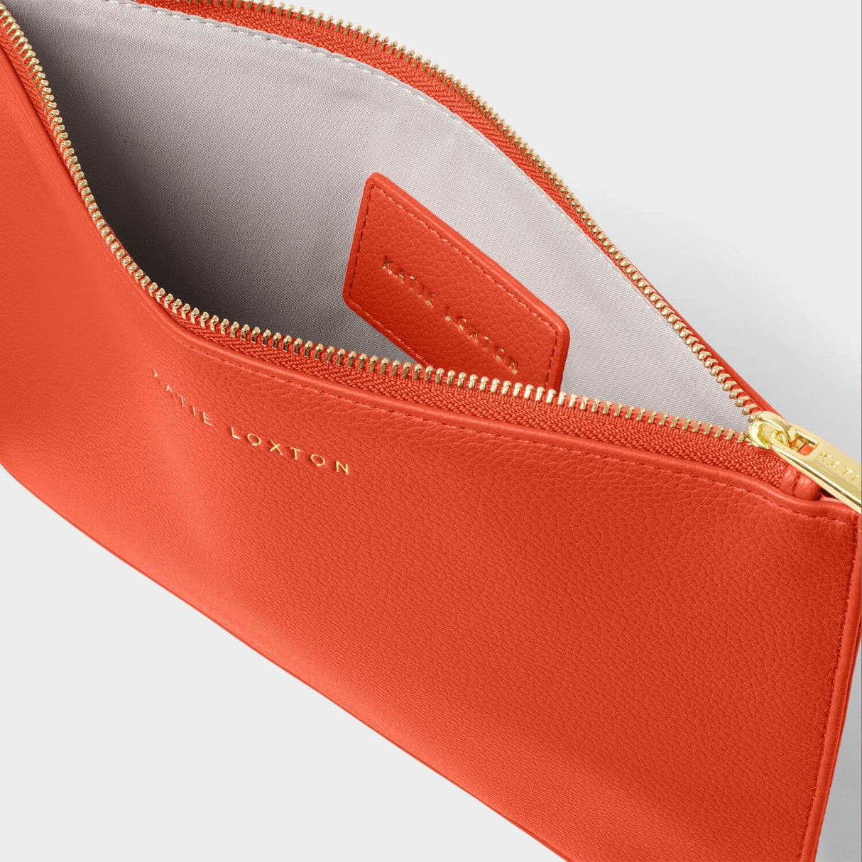 Katie Loxton Deep Orange Hallie Wristlet Pouch Bag
