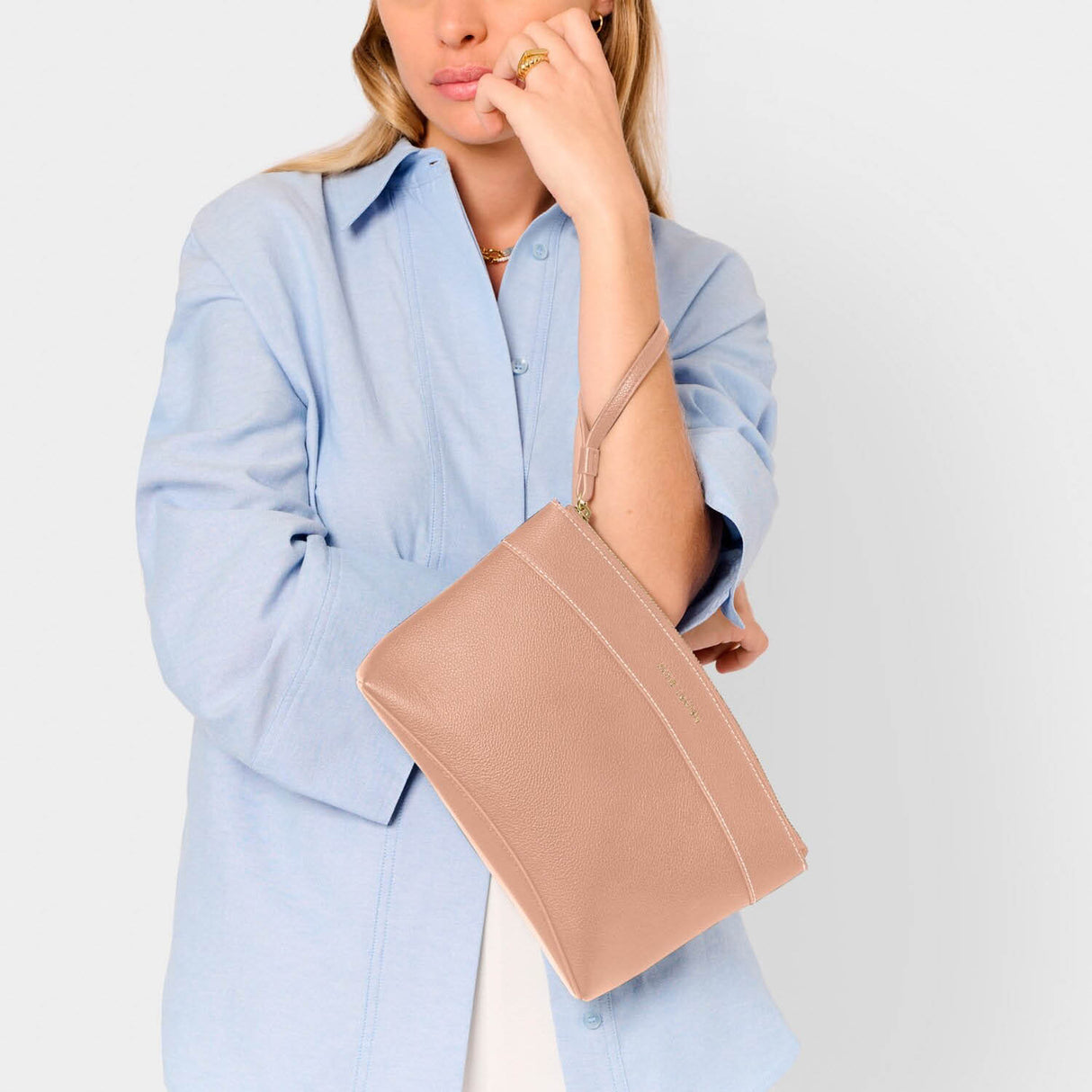 Katie Loxton Peony Blush Wristlet Clutch Bag