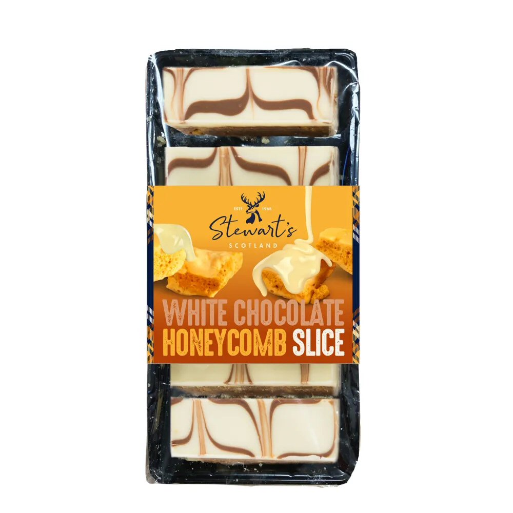 Stewart's 200g White Chocolate Honeycomb Slice