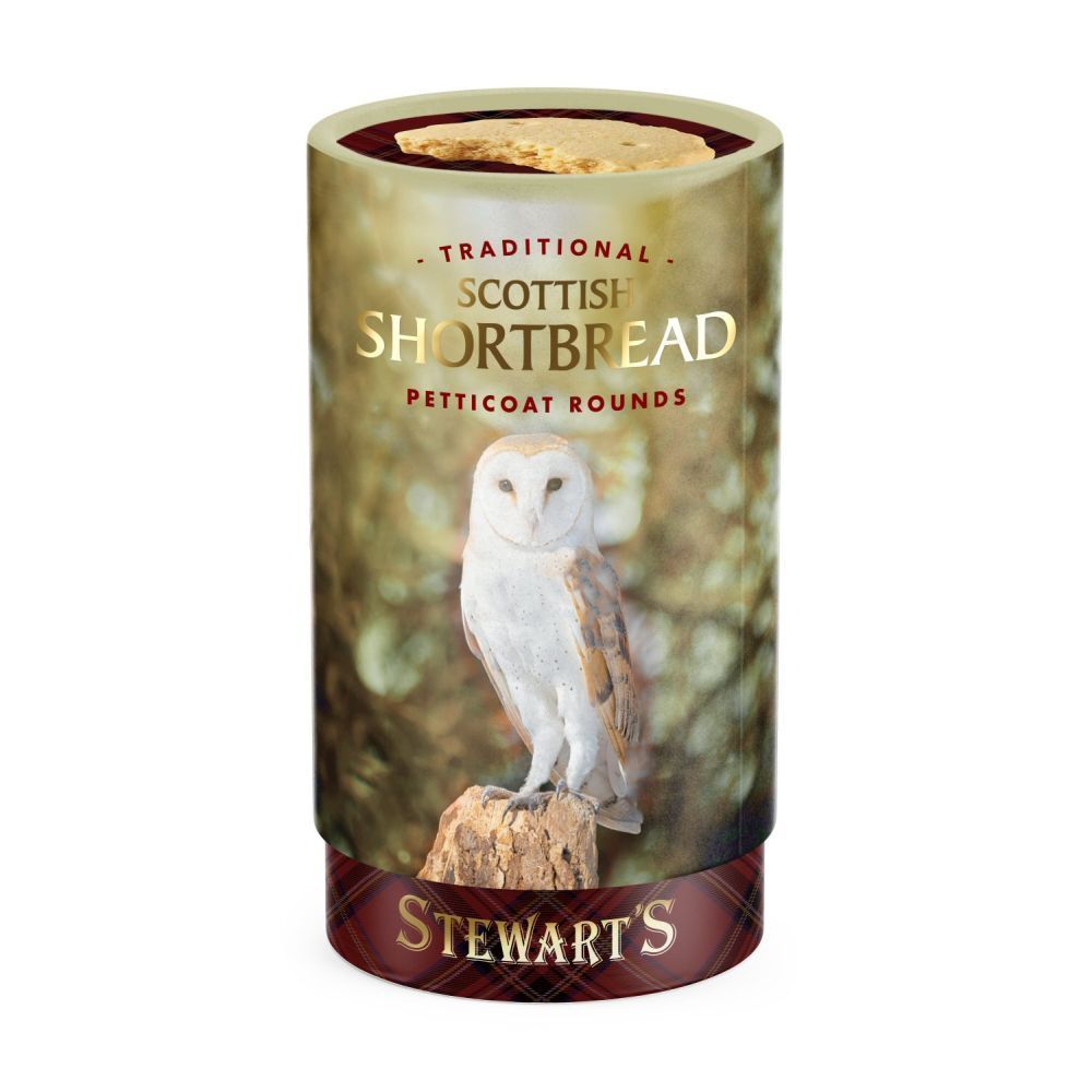 Stewart's 150g Country Collection Barn Owl Shortbread Tube