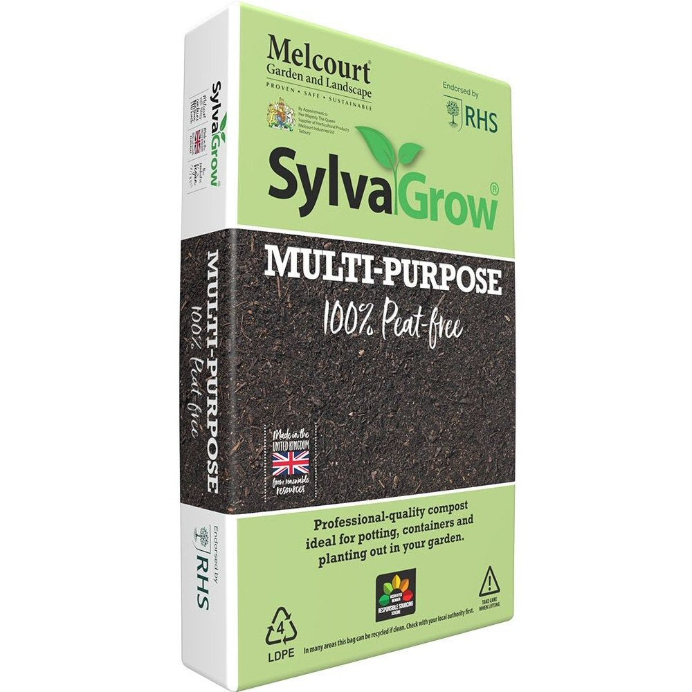 Melcourt SylvaGrow 100% Peat Free Multi Purpose Compost 40Ltr