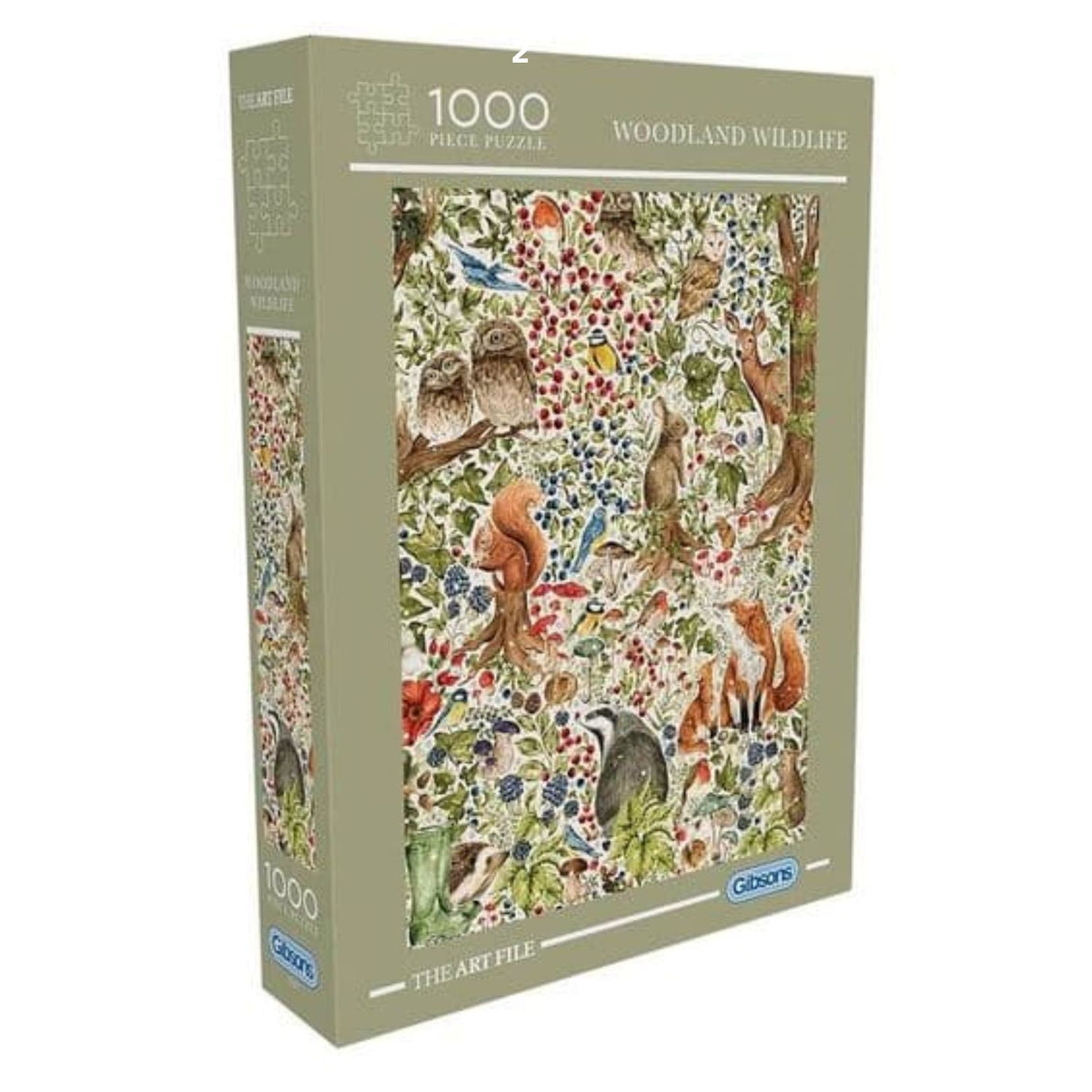 Gibsons Games 1000 Piece The Art File Woodland Wildlife Jigsaw Puzzle