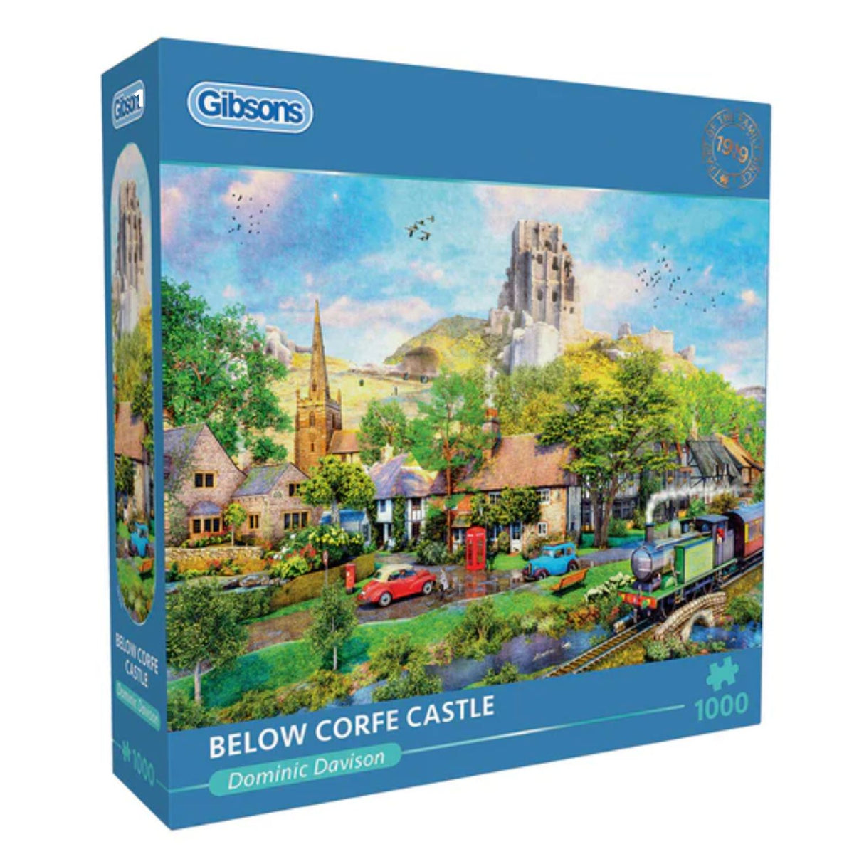 Gibsons Games 1000 Piece Below Corfe Castle Jigsaw Puzzle
