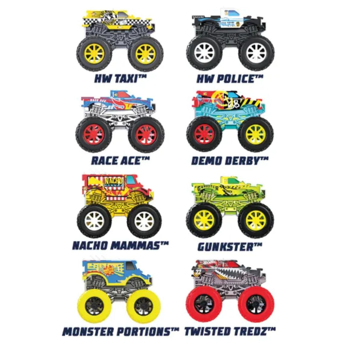 Hot Wheels Mini Monster Trucks (Assorted) Old Railway Line Garden Centre