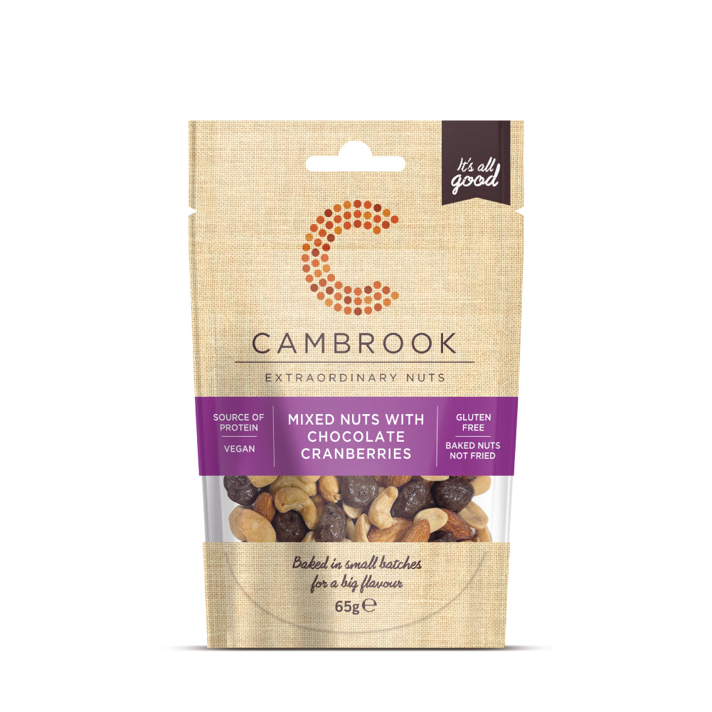 Cambrook 65g Mixed Nuts with Chocolate Cranberries
