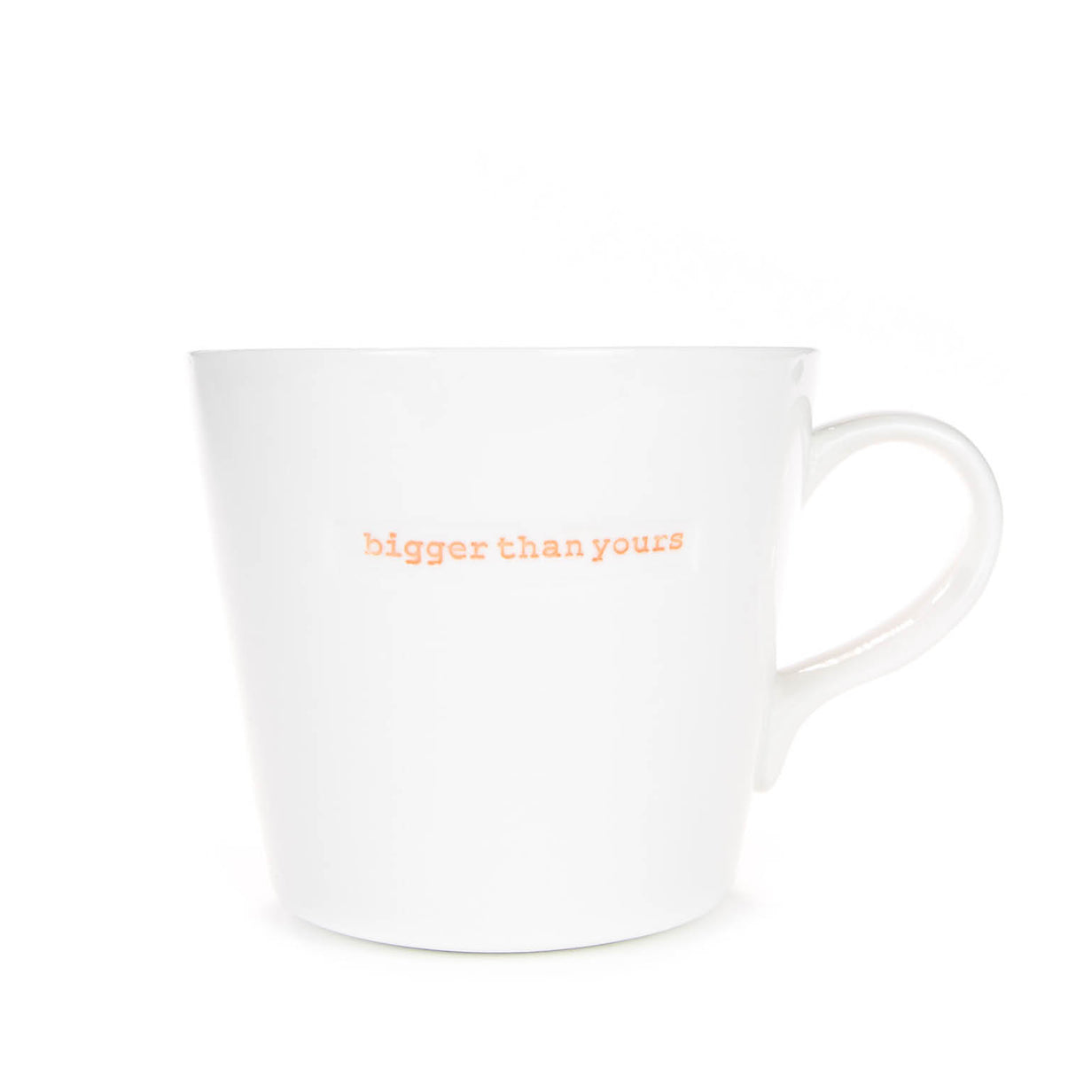 Keith Brymer Jones Large 'Bigger Than Yours' Ceramic White Mug