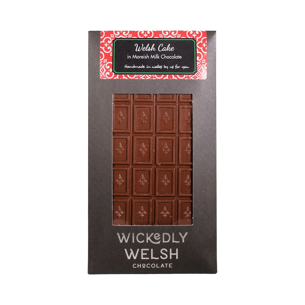 Wickedly Welsh 90g Welsh Cake Milk Chocolate Bar