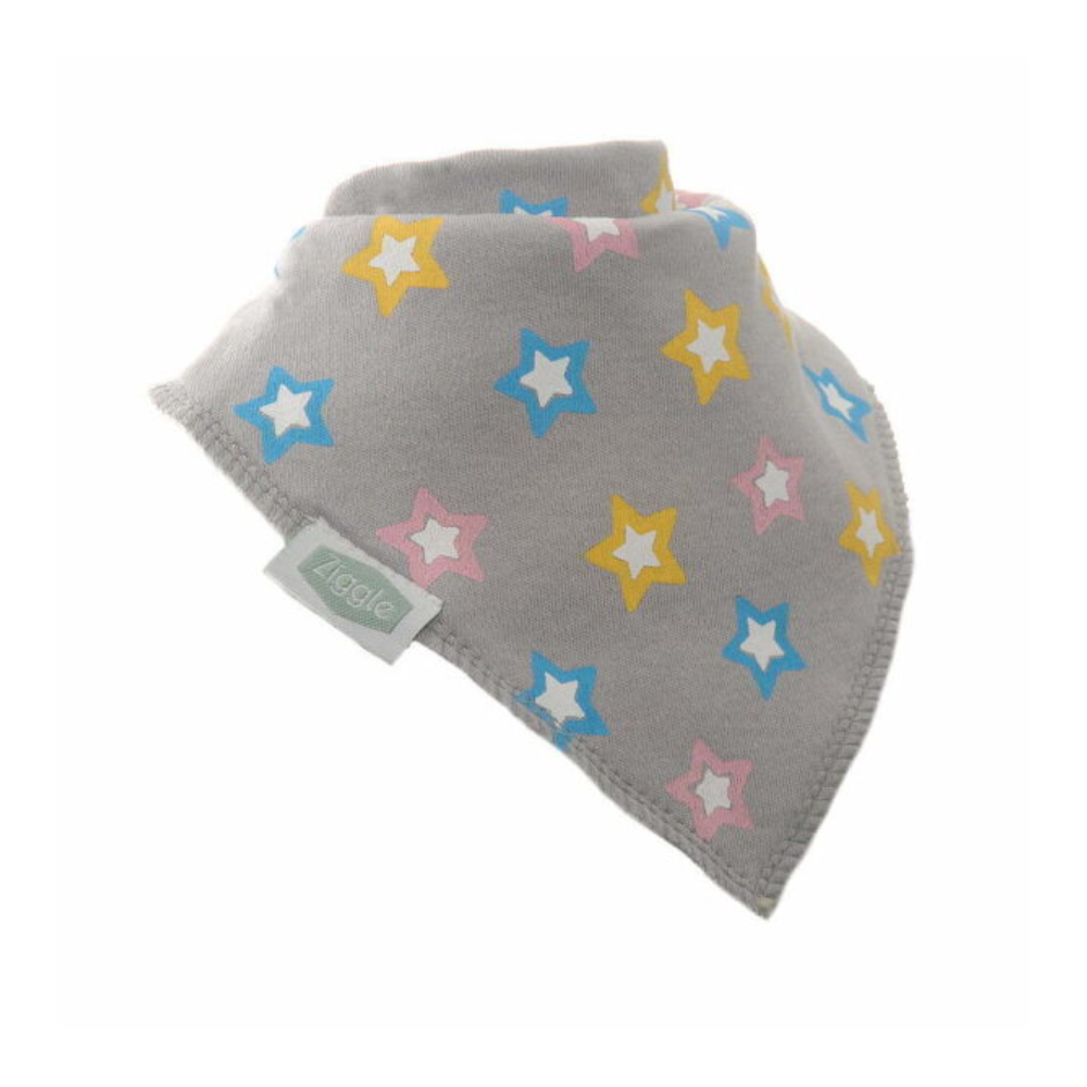 Ziggle Baby Pastel Stars Bib