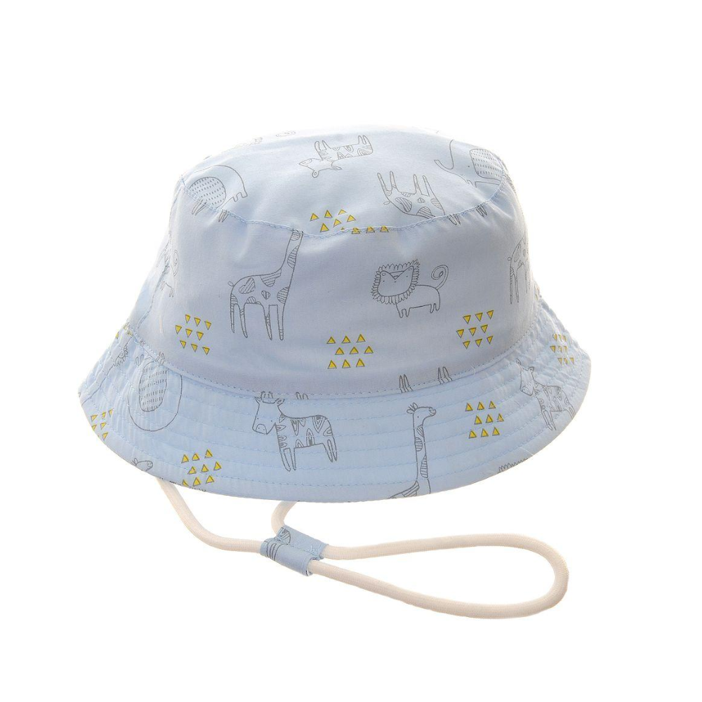 Ziggle Baby Safari Blue Sun Hat 1-3 Years