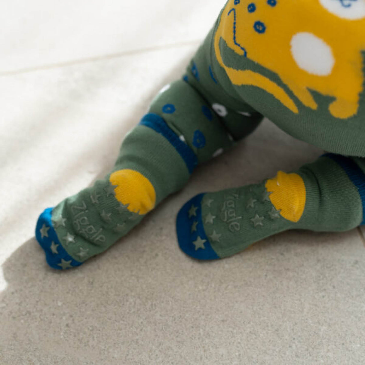 Ziggle Baby 0-6 Months Savanna Leopard Leggings & Socks Set