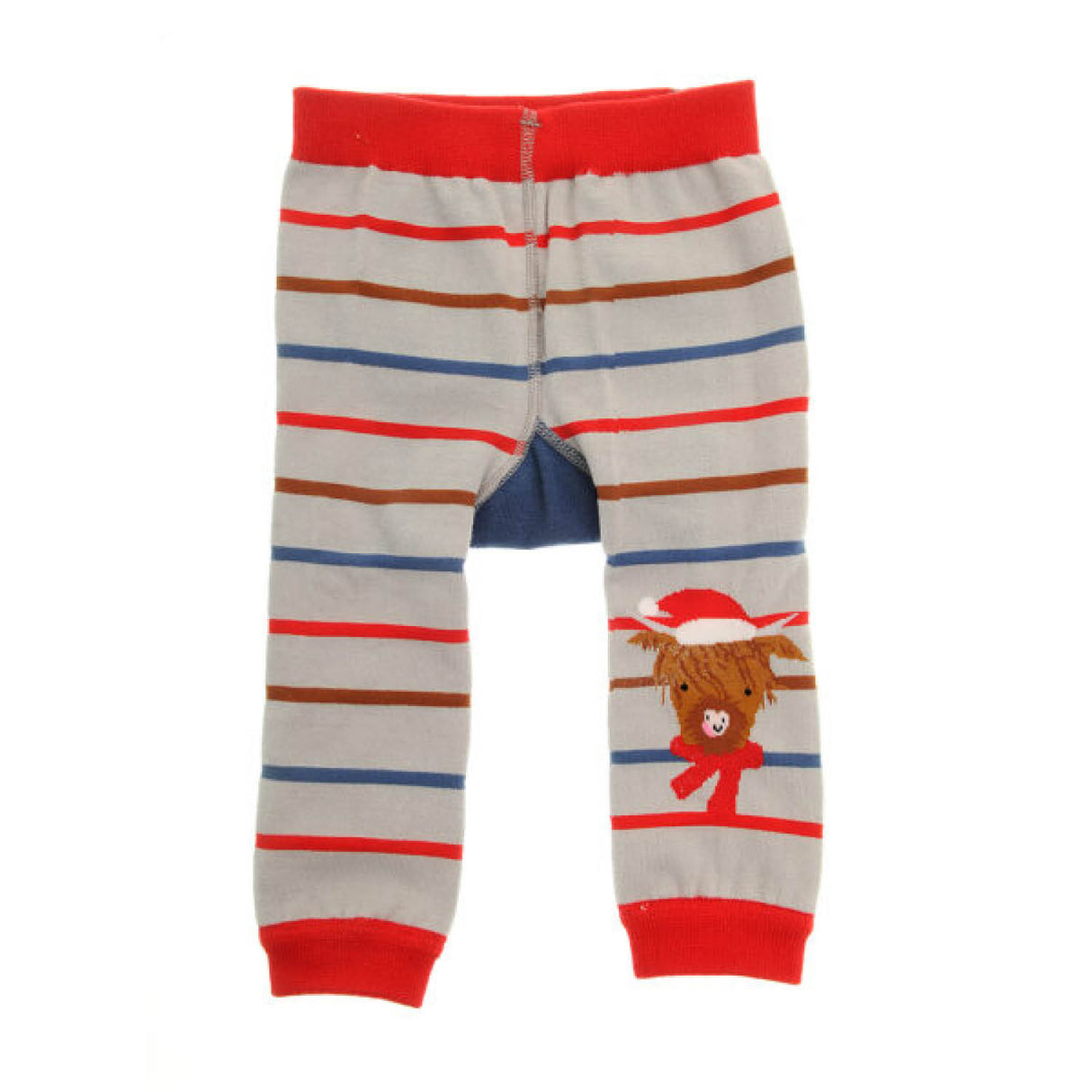 Ziggle Baby Highland Cow Christmas Leggings & Socks Set - 0-6 Months