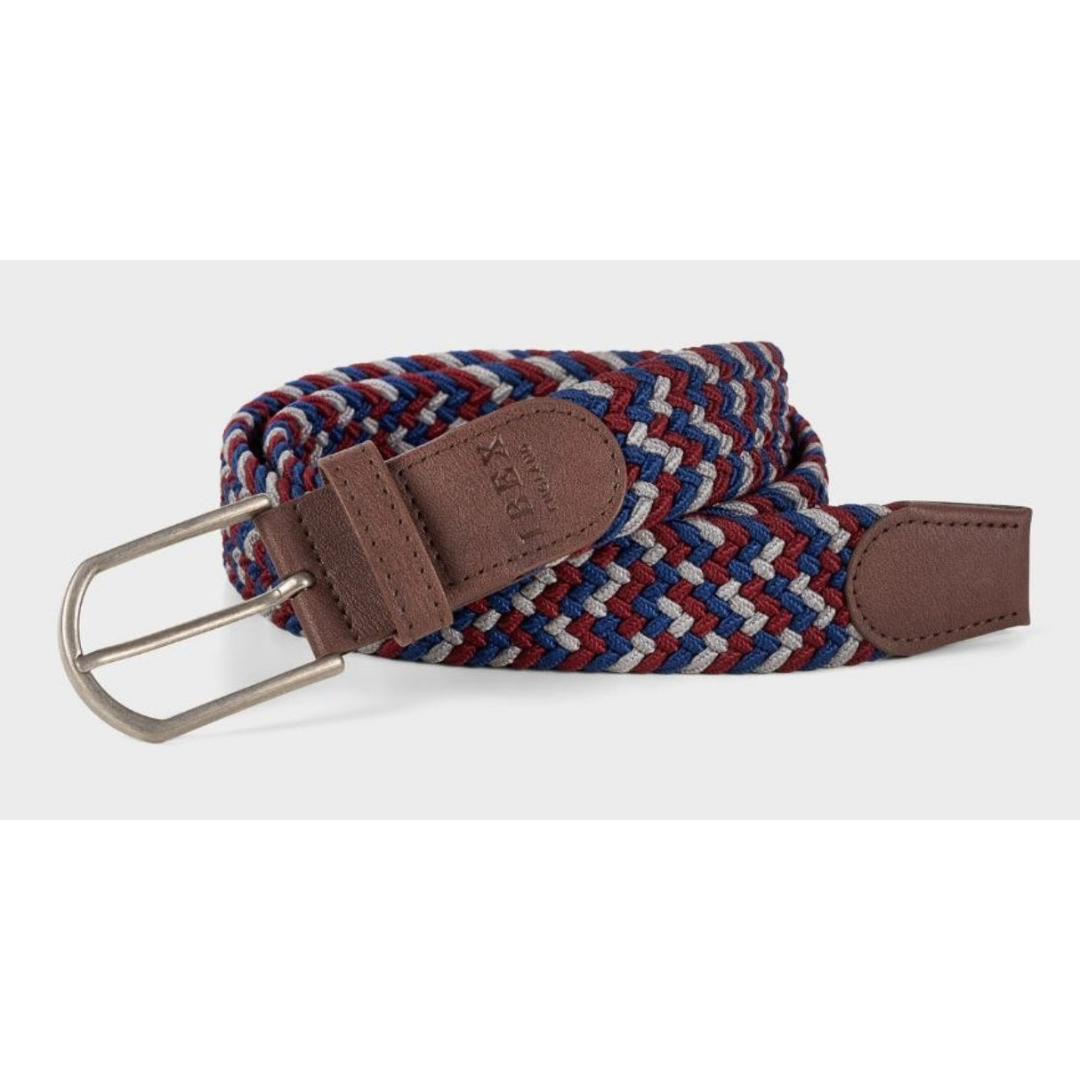 Ibex England Burg/Grey/Navy Belt - M