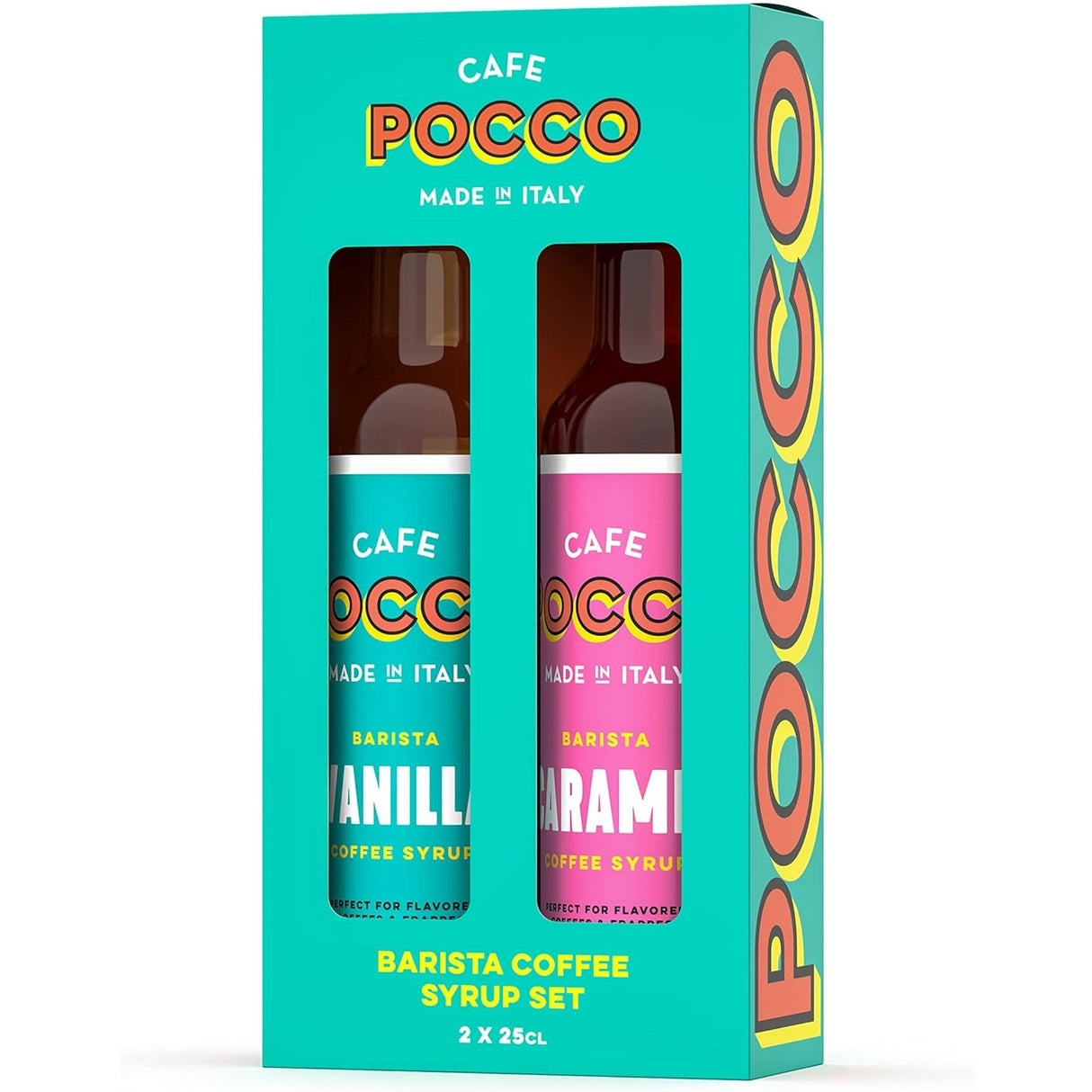 Cafe Pocco Twin Pack Barista Coffee Syrup Gift Set
