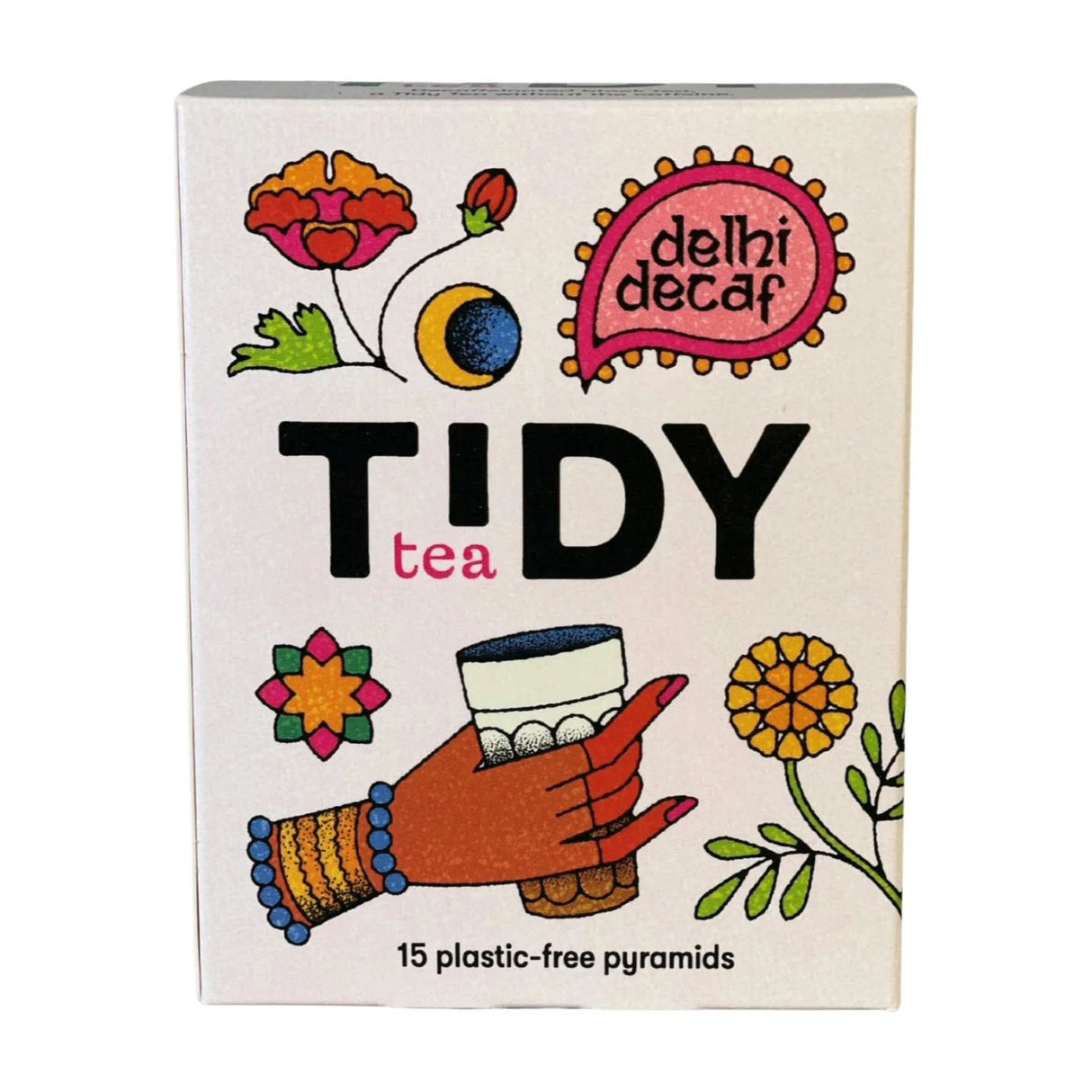 Tidy Tea 15 x 45g Delhi Decaf Tea Pyramids