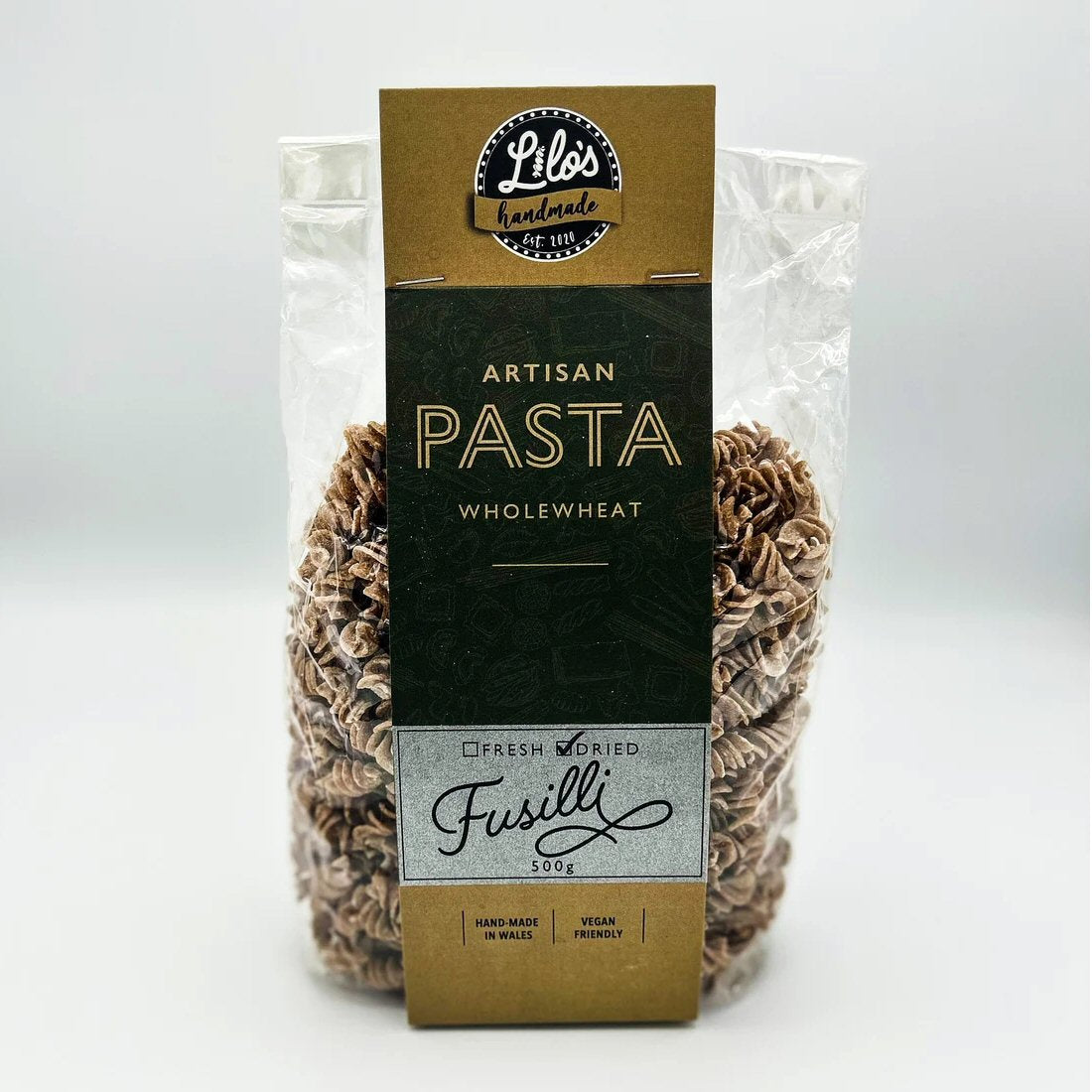 Lilo's 500g Handmade Wholewheat Pasta (Pasta Shape Can Vary)