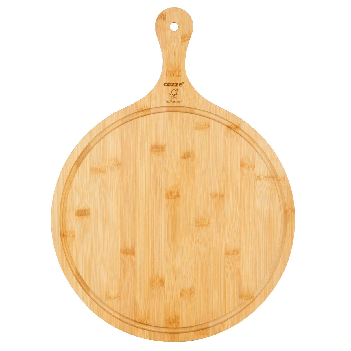 Cozze Bamboo Pizza Board 35cm with handle