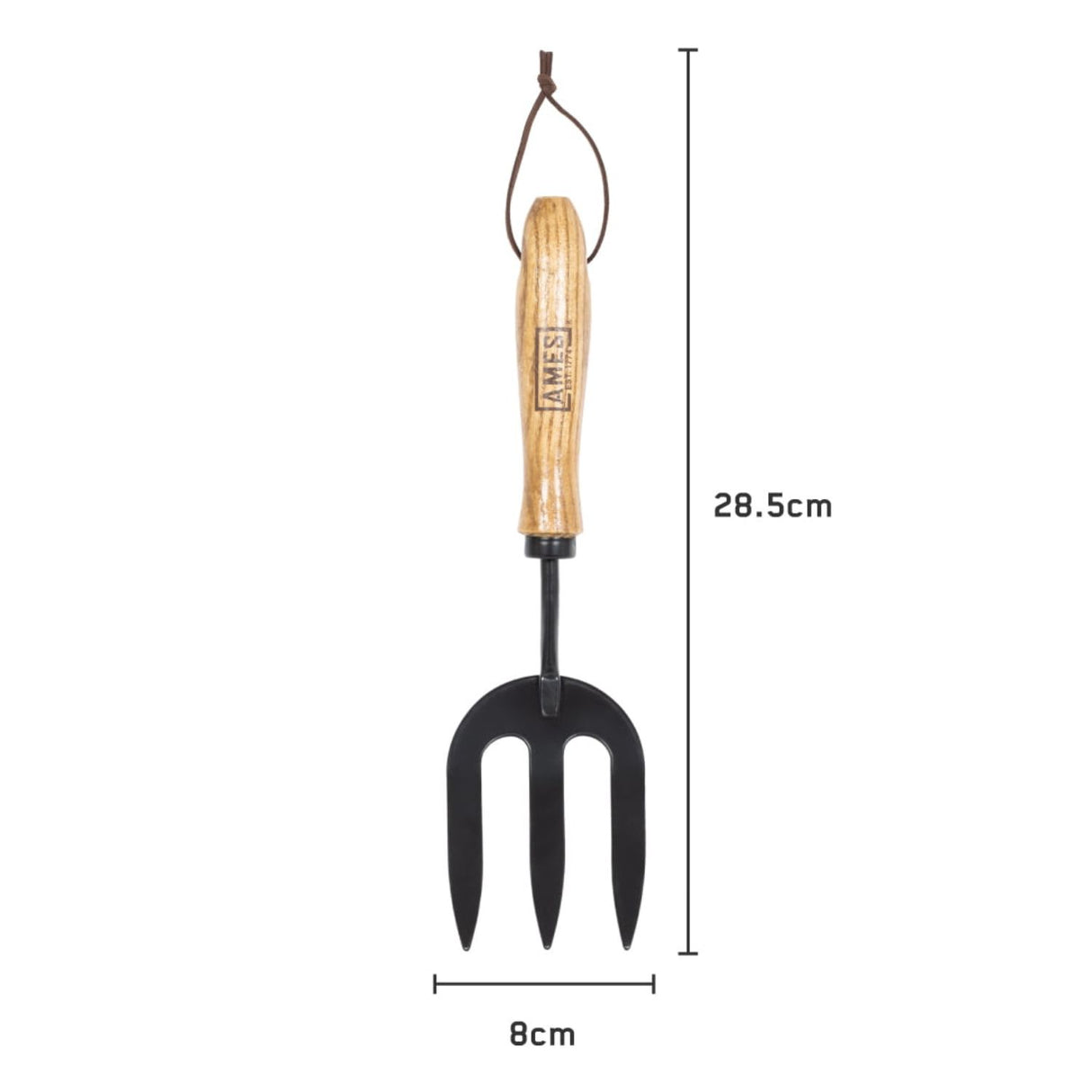 AMES 28.5cm Carbon Steel Hand Fork