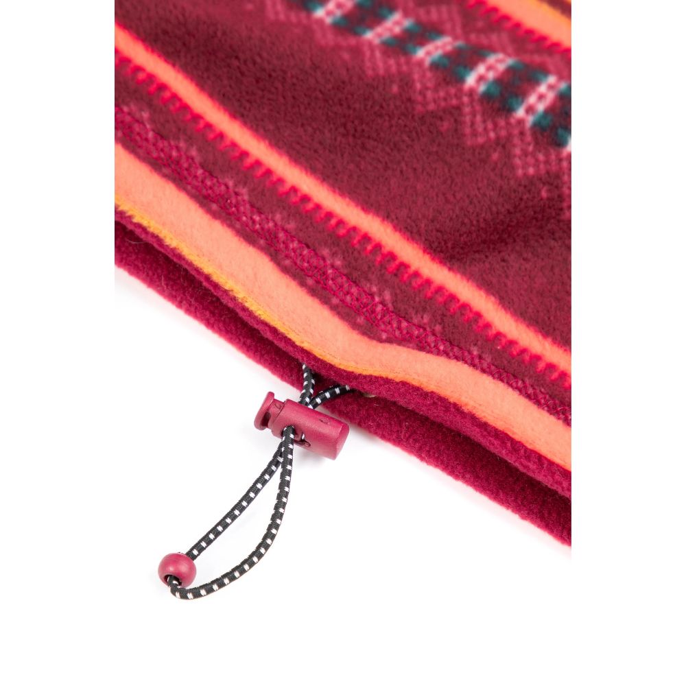 Weird Fish Camira Printed Reversible Fleece Snood - Antique Cherry