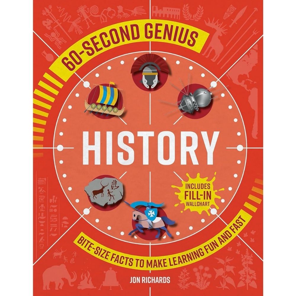 60 Second Genius - History Book by Jon Richards