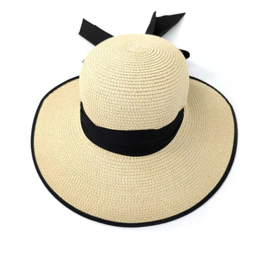 Black Ginger 57cm Natural Open Back Multiway Foldable Hat