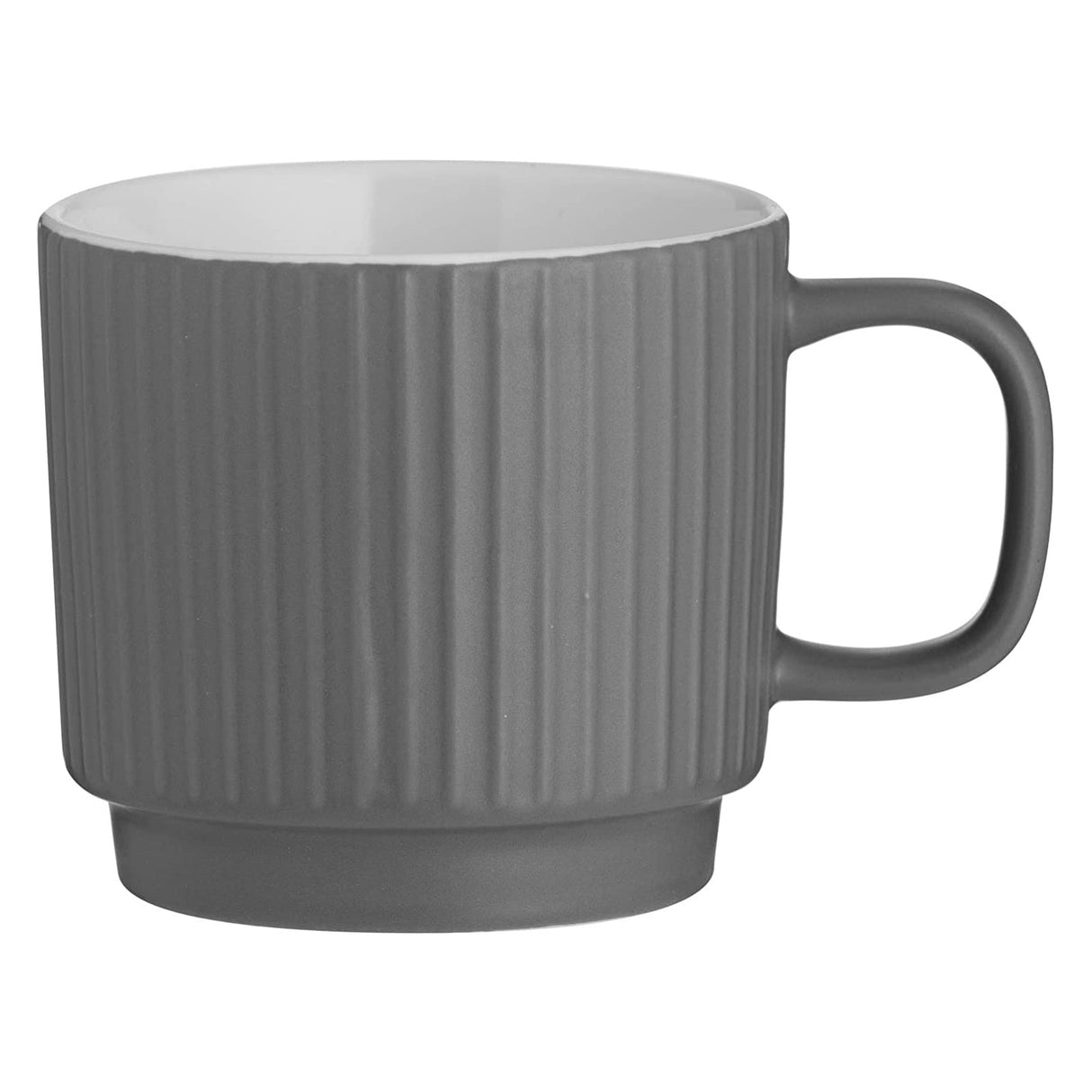 Mason Cash 355ml Grey Embossed Line Mug