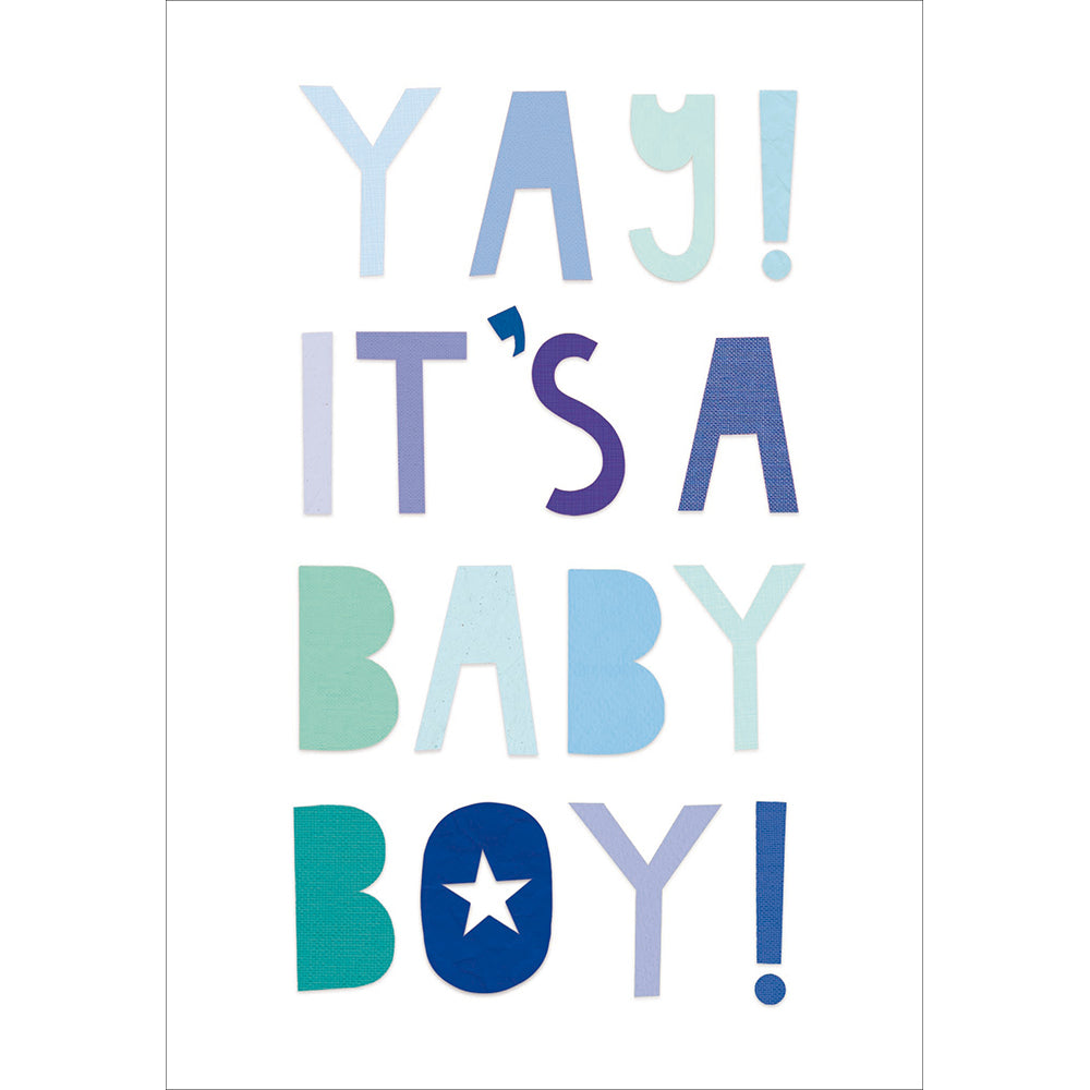 Woodmansterne YAY! It's a Baby Boy Card
