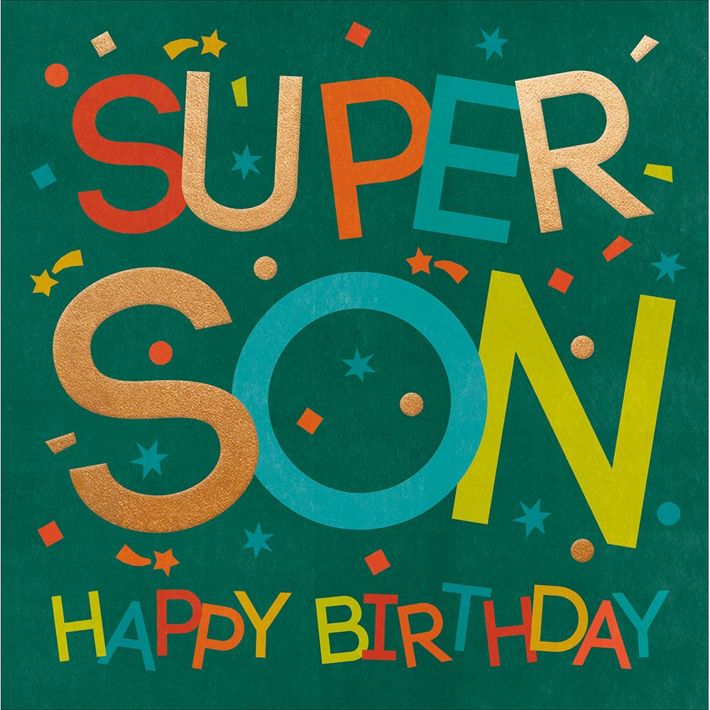 Woodmansterne Super Son Birthday Card