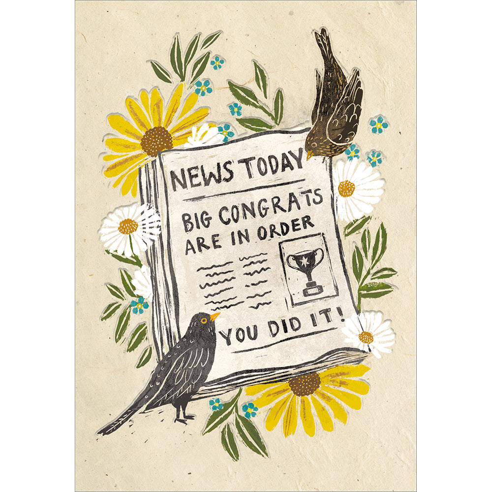 Woodmansterne The Best News Congratulations Card