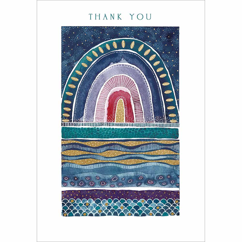 Woodmansterne Rainbow Thank You Card