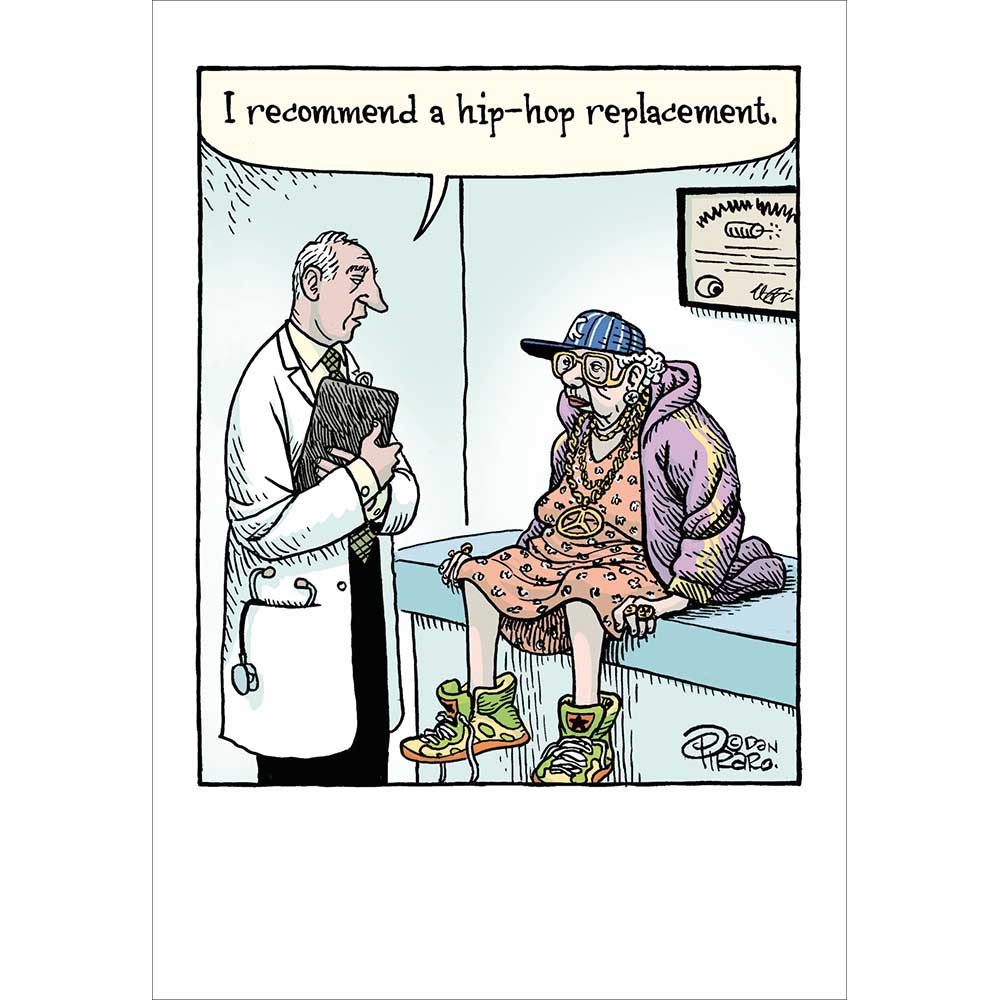 Woodmansterne Hip-Hop Replacement Blank Funny Card