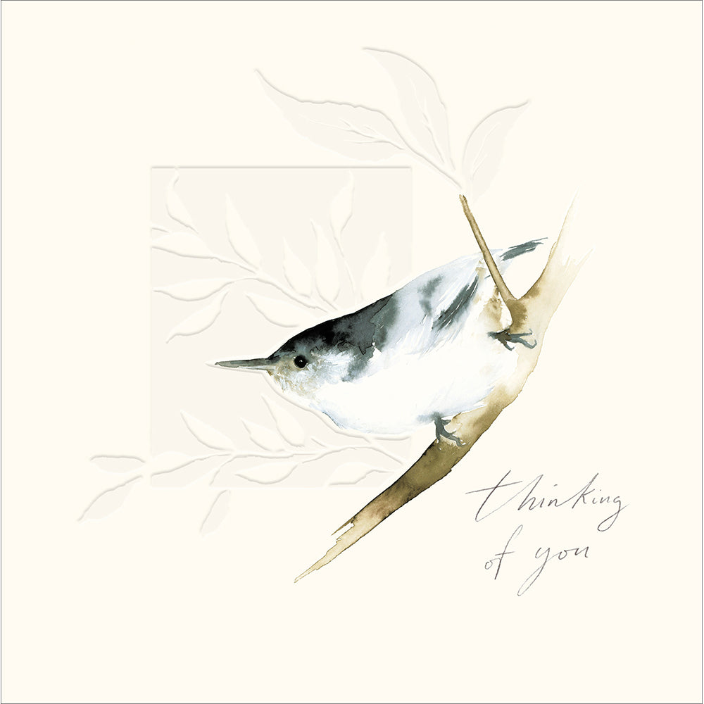Woodmansterne Bird on Branch Thinking of You Card