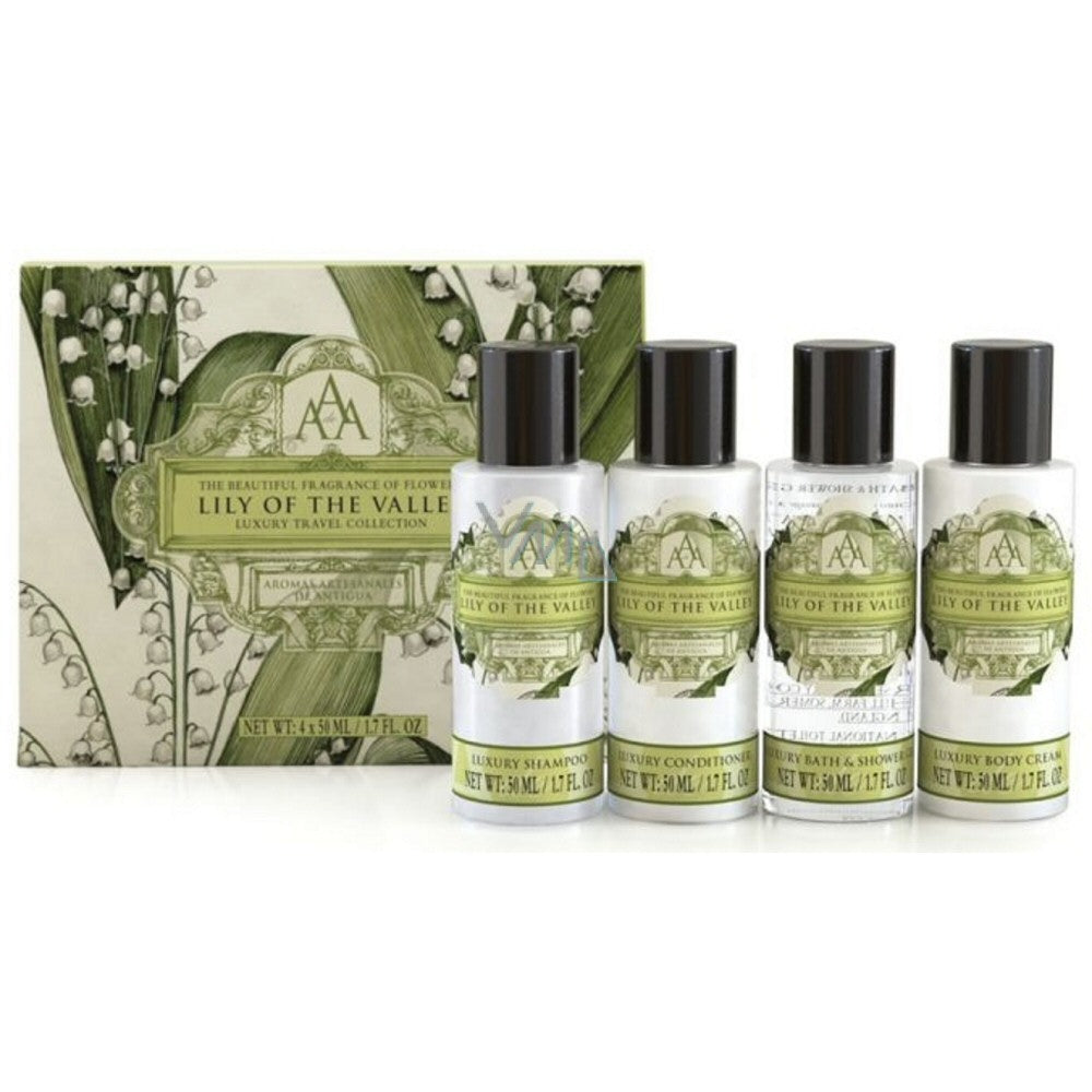 Aromas Artesanales De Antigua Lily of The Valley Luxury Travel Set (4 x 50ml)
