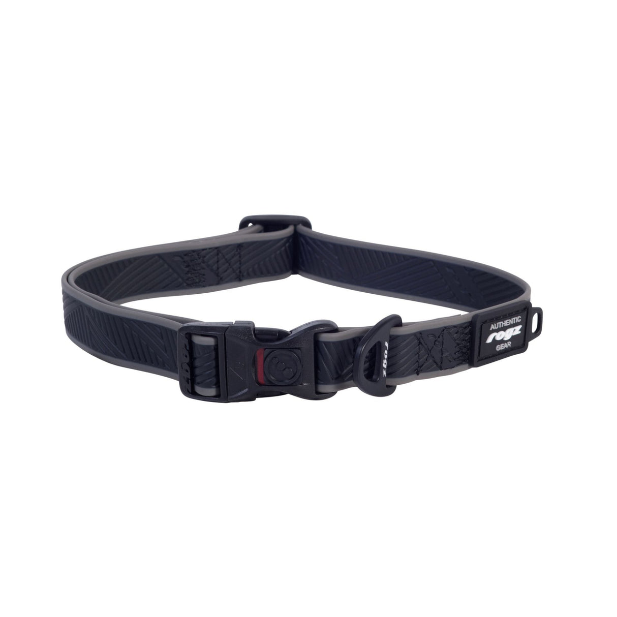 Rogz Amphibian Black Classic Collar - Large