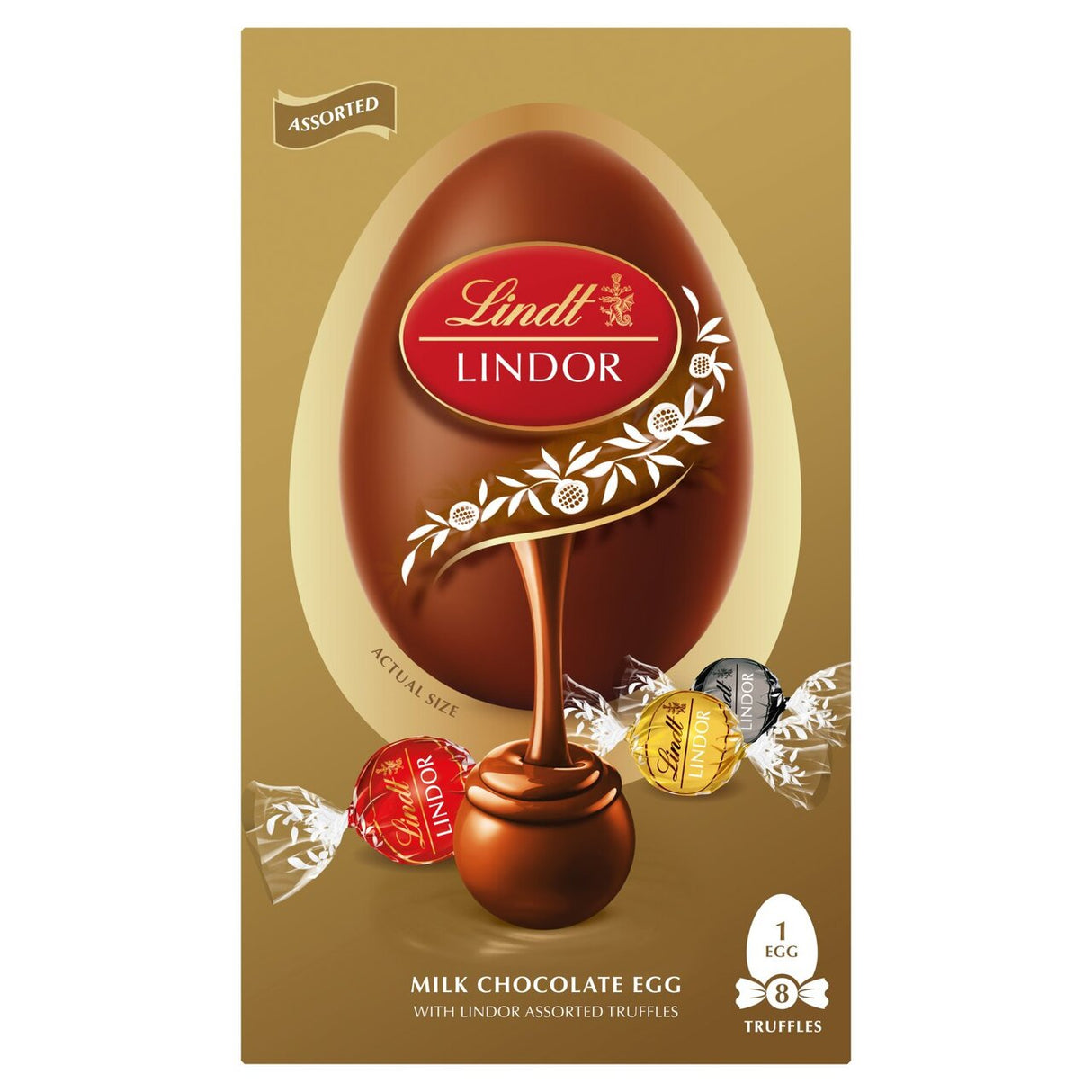 Lindt LINDOR 260g Gold Assorted Easter Egg