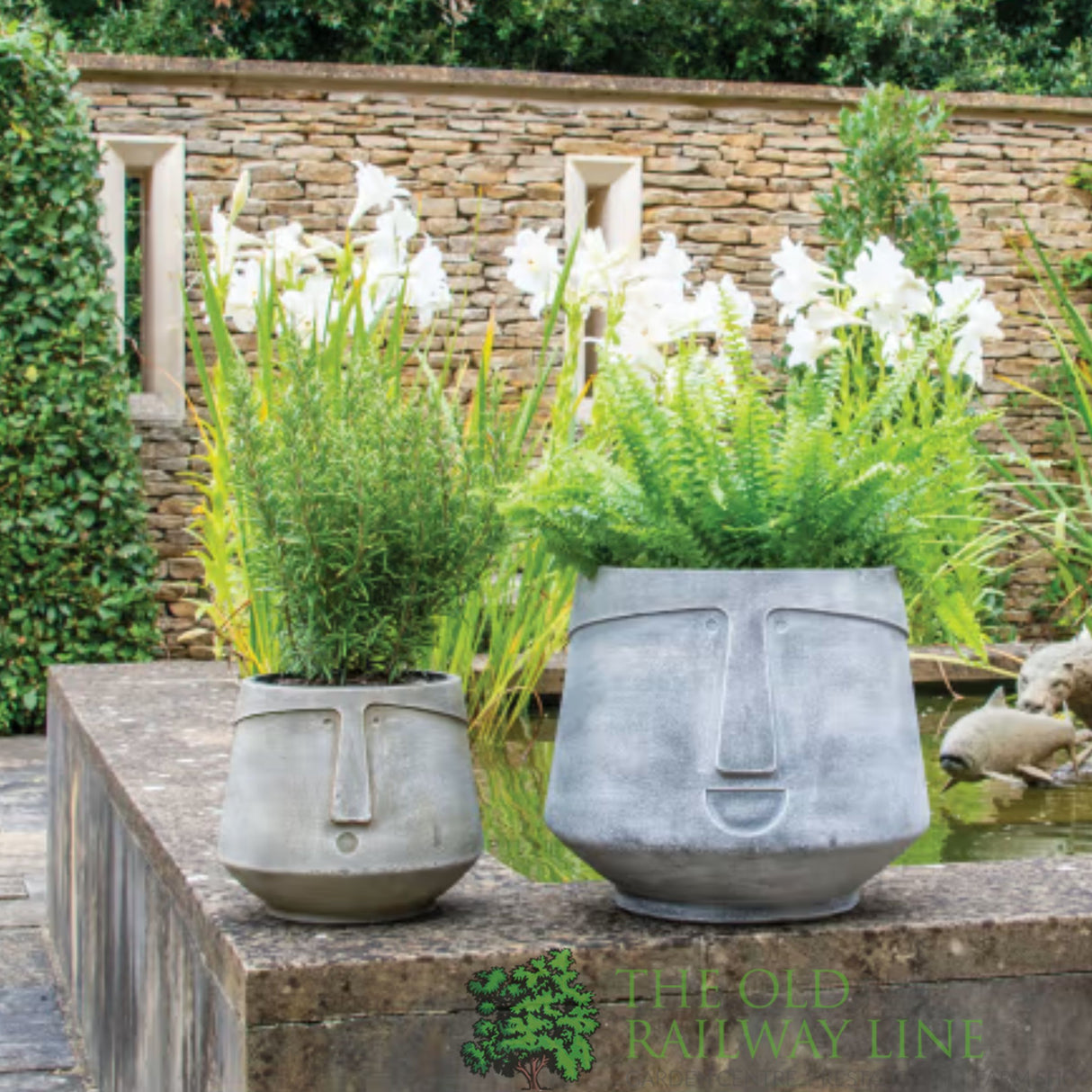 Woodlodge 25cm Mind Face Pot (Choice of 4)