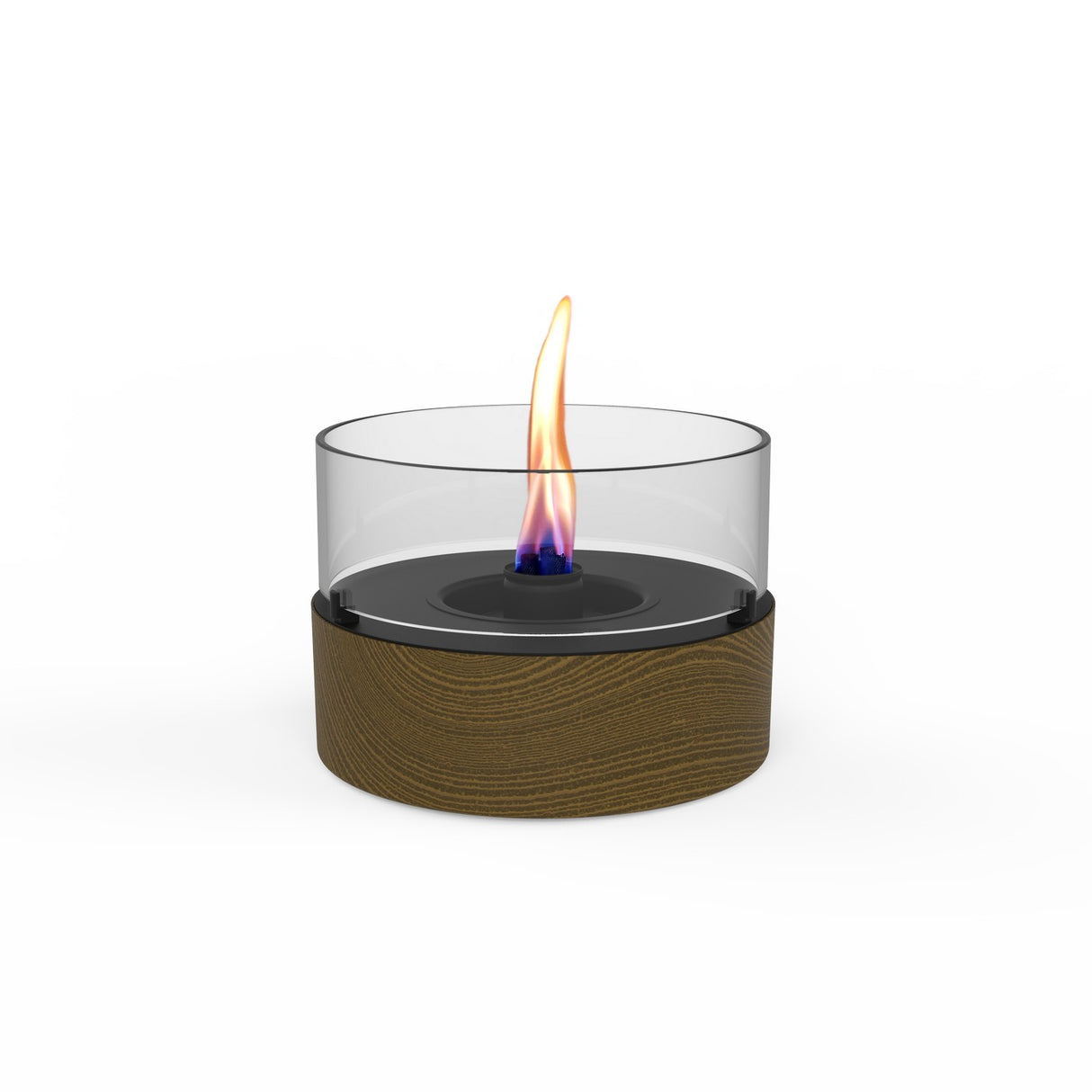 Tenderflame Cafe 18 Tabletop Candle Black Oak