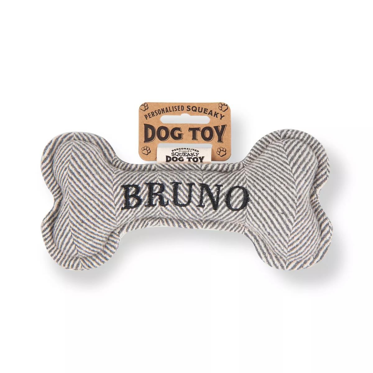 History & Heraldry Bruno Squeaky Bone Toy