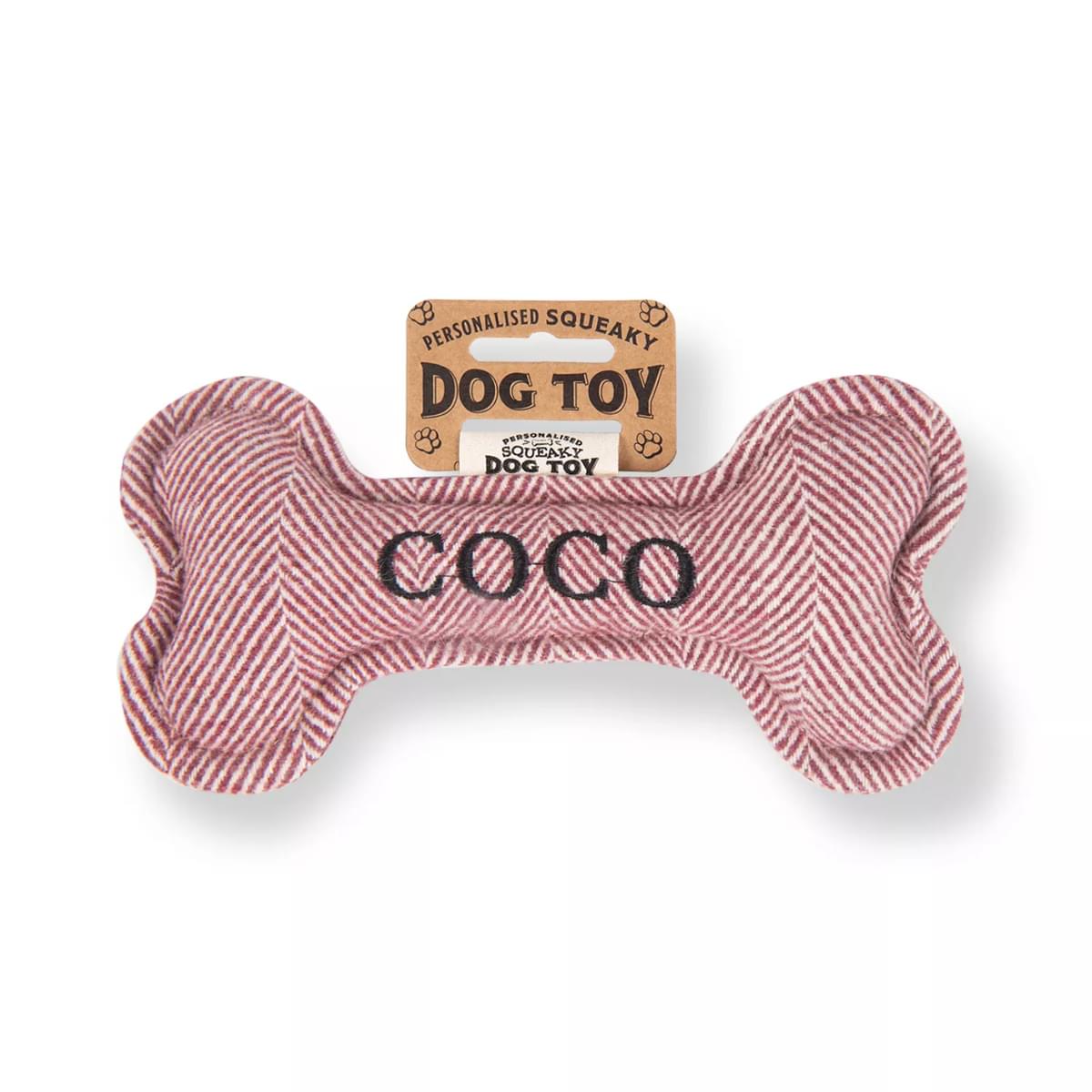 History & Heraldry Coco Squeaky Bone Toy