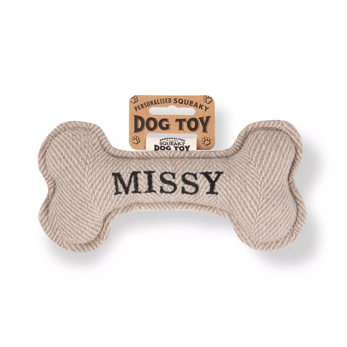 History & Heraldry Missy Squeaky Bone Toy