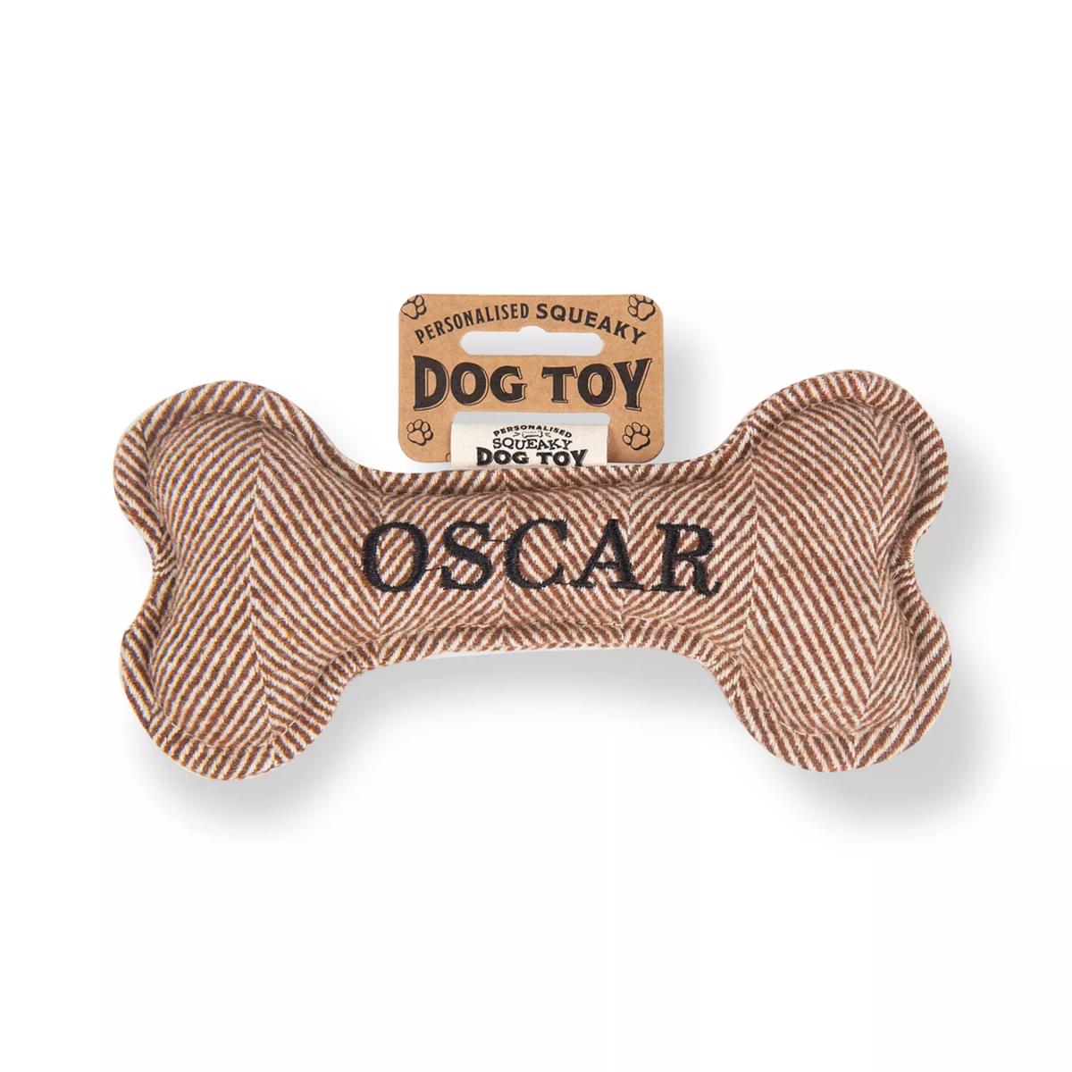 History & Heraldry Oscar Squeaky Bone Toy